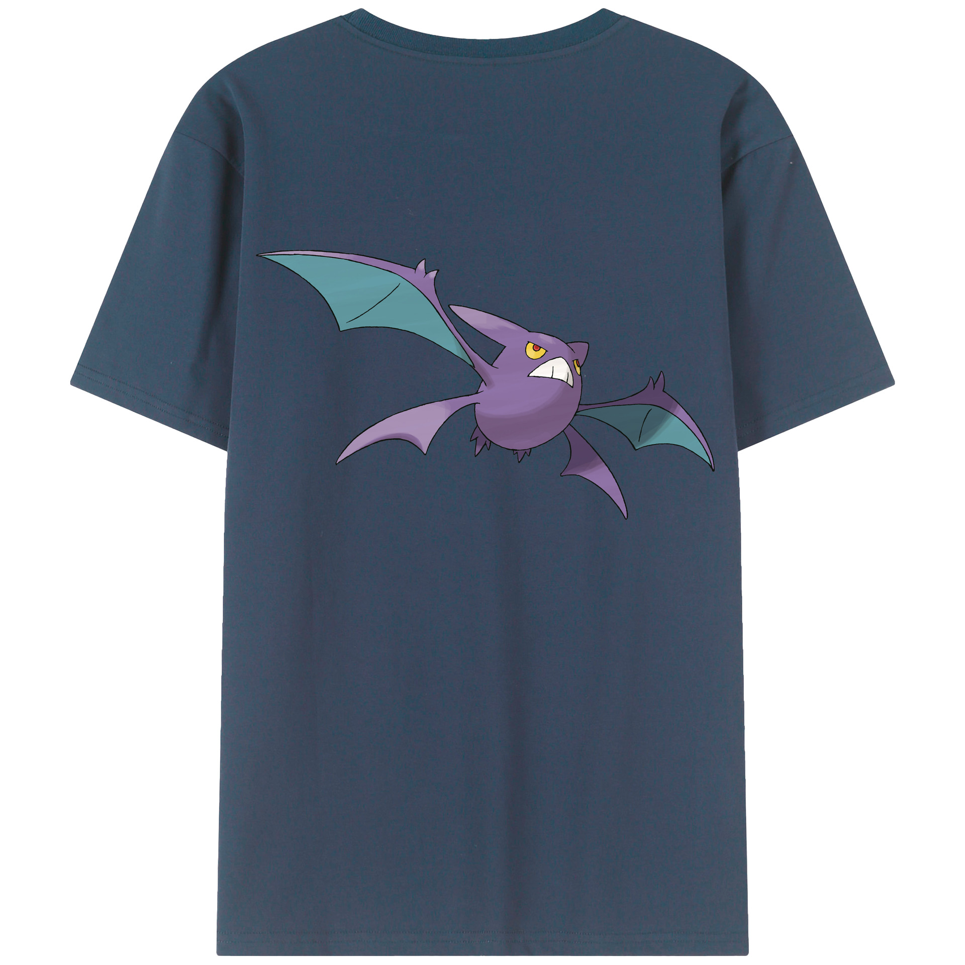 （画像用） ポケットモンスター Pokémon 綿100％ メンズ半袖Tシャツ（バックプリント） 通気性