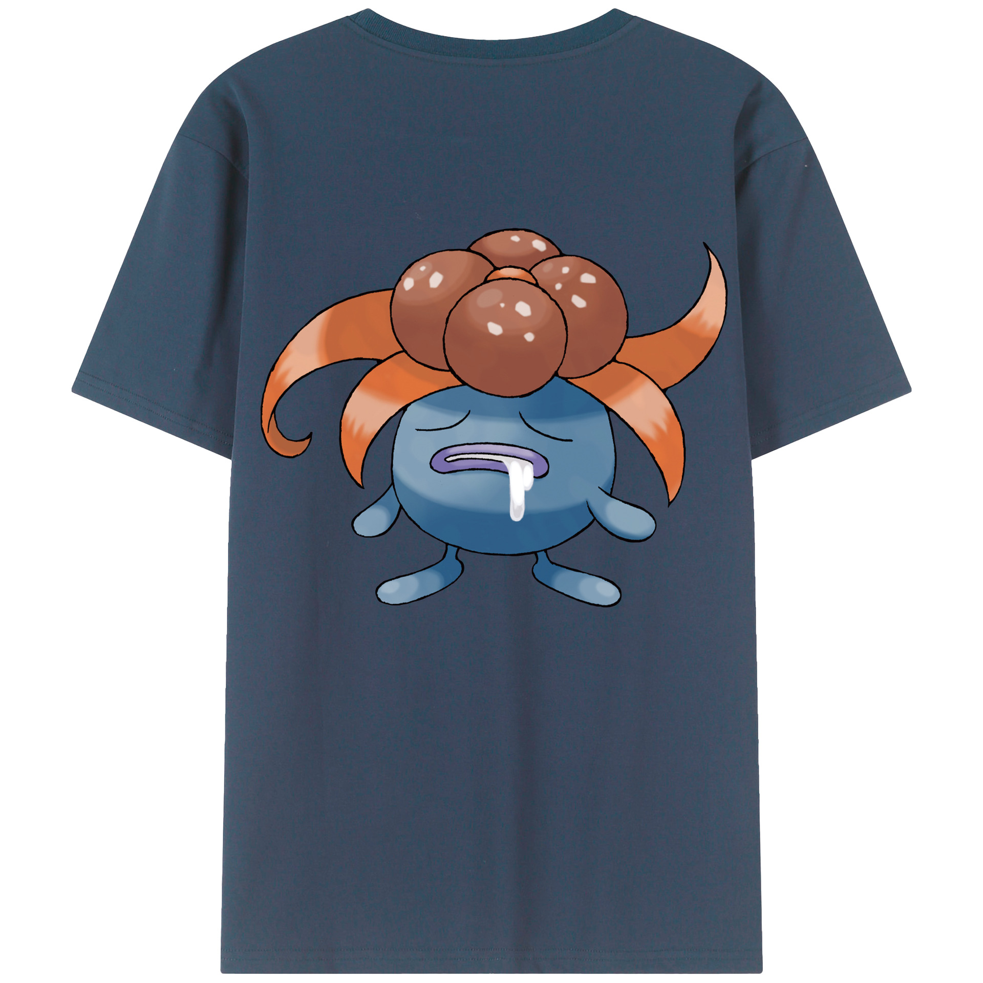 （画像用） ポケットモンスター Pokémon 綿100％ メンズ半袖Tシャツ（バックプリント） 通気性