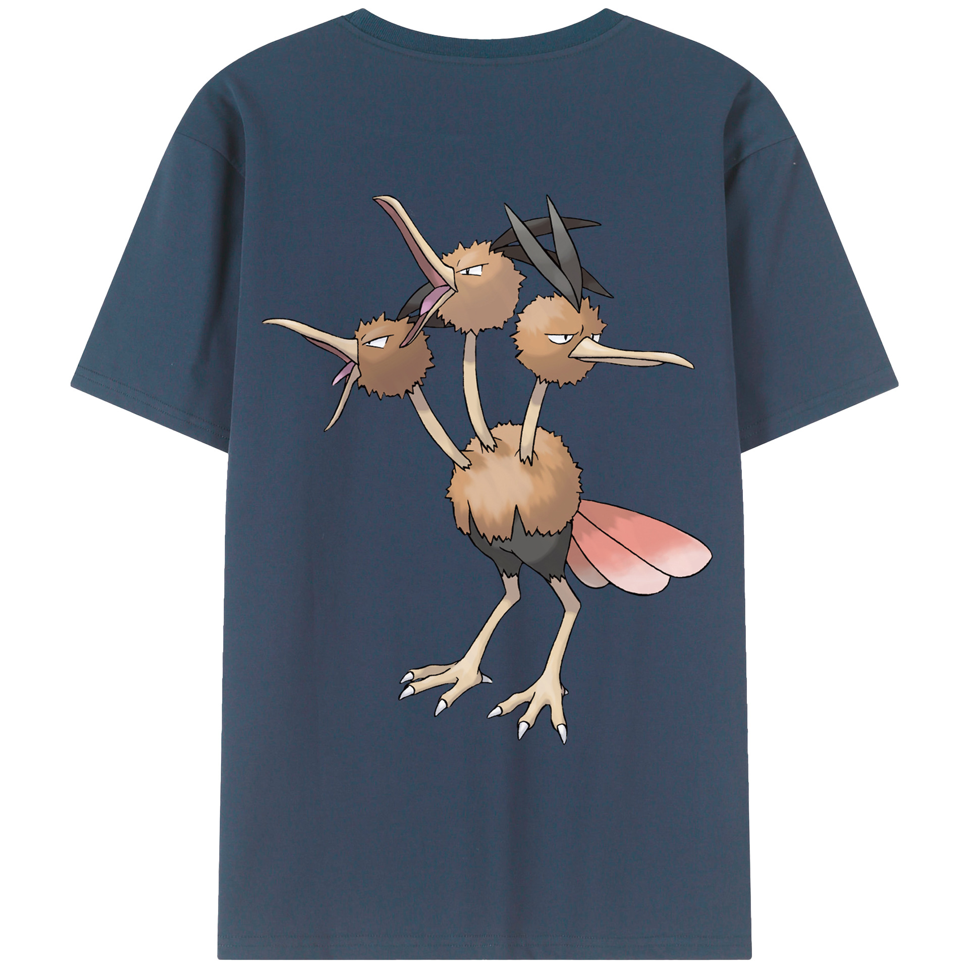 （画像用） ポケットモンスター Pokémon 綿100％ メンズ半袖Tシャツ（バックプリント） 通気性