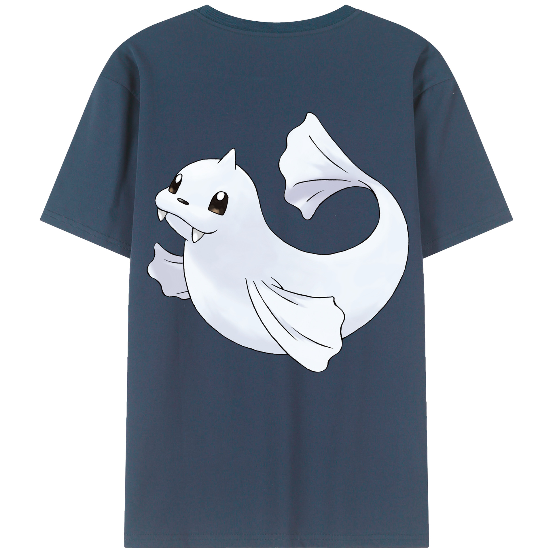 （画像用） ポケットモンスター Pokémon 綿100％ メンズ半袖Tシャツ（バックプリント） 通気性