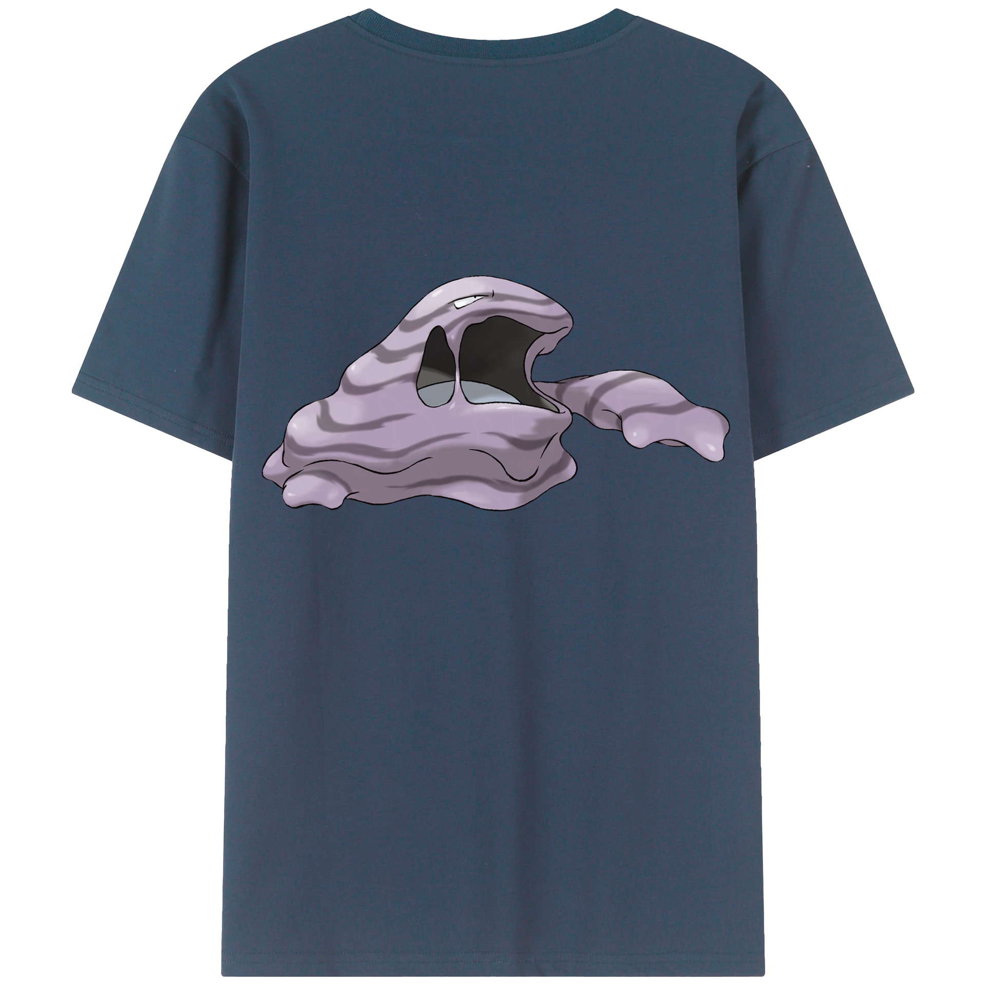 （画像用） ポケットモンスター Pokémon 綿100％ メンズ半袖Tシャツ（バックプリント） 通気性