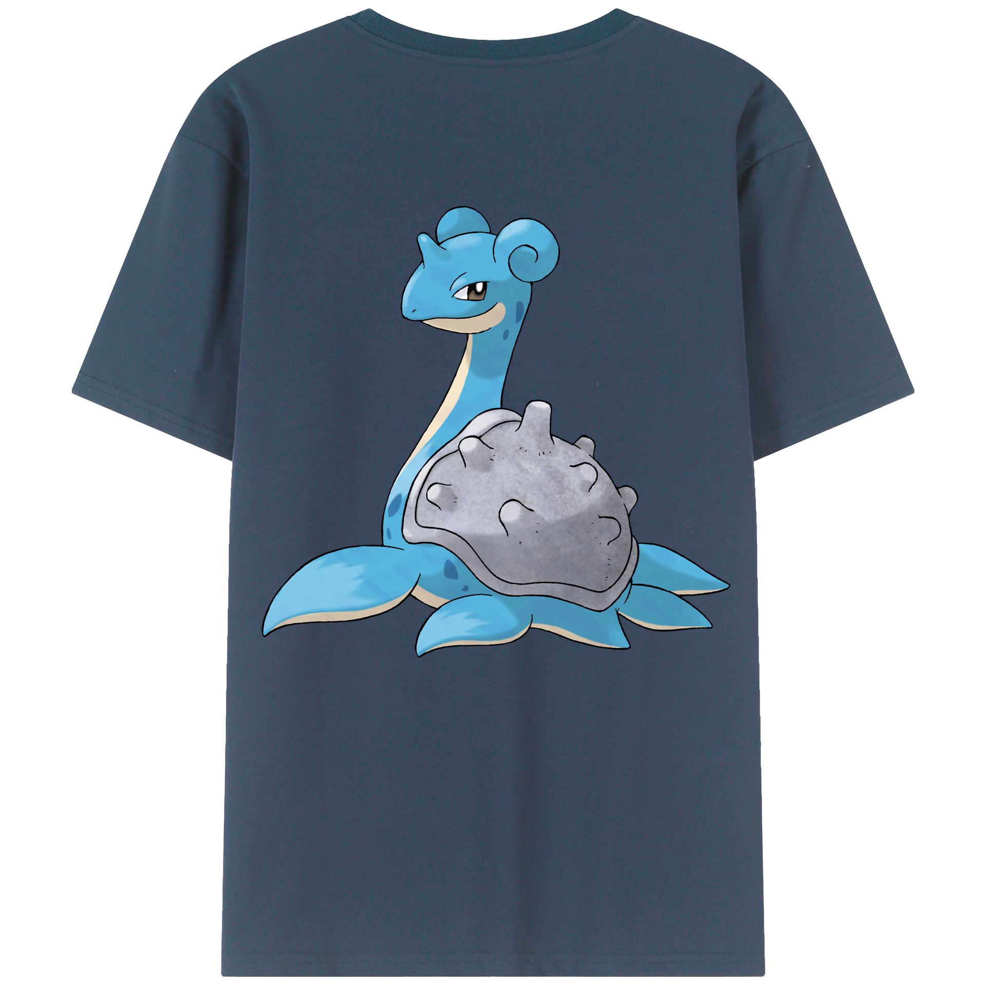 （画像用） ポケットモンスター Pokémon 綿100％ メンズ半袖Tシャツ（バックプリント） 通気性