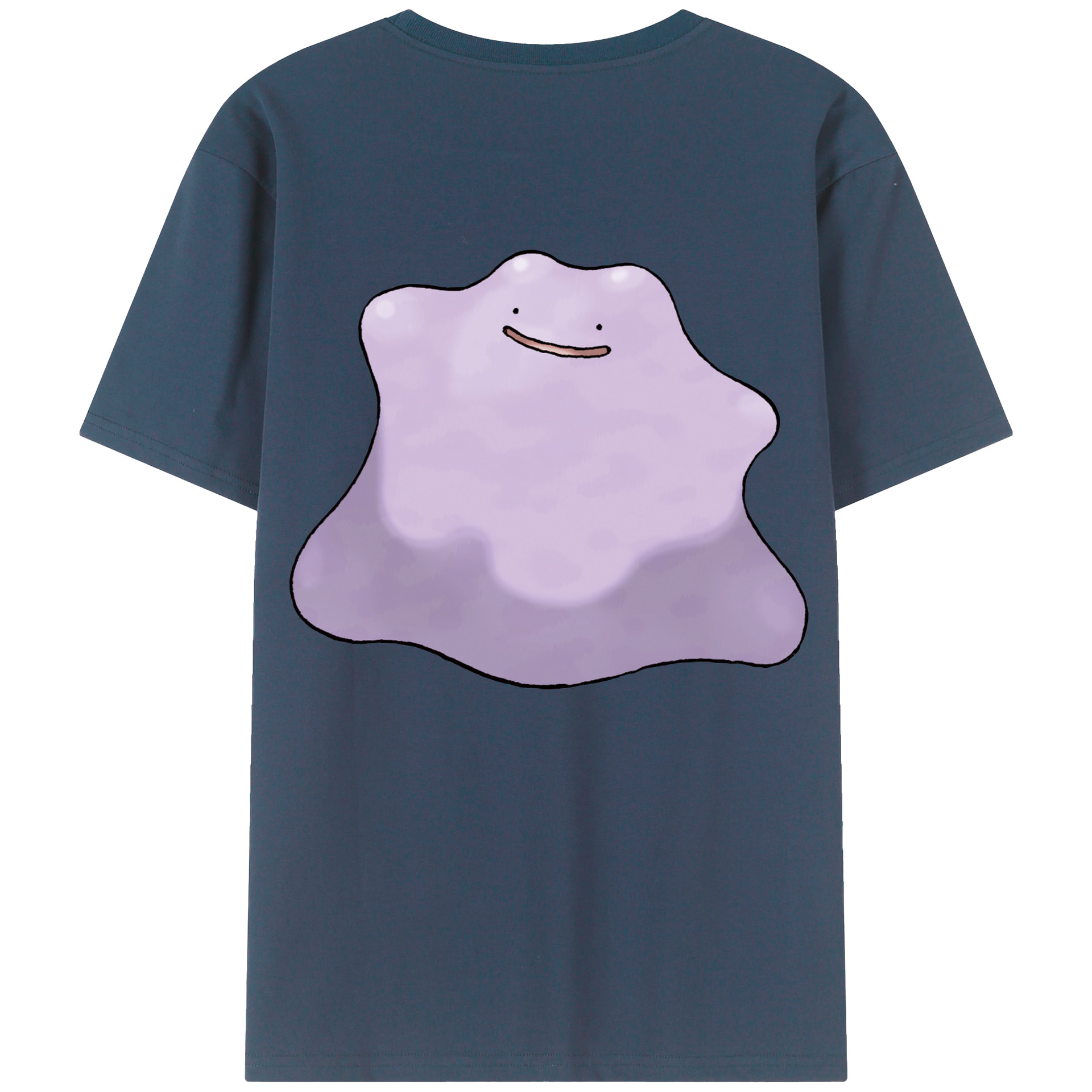 （画像用） ポケットモンスター Pokémon 綿100％ メンズ半袖Tシャツ（バックプリント） 通気性
