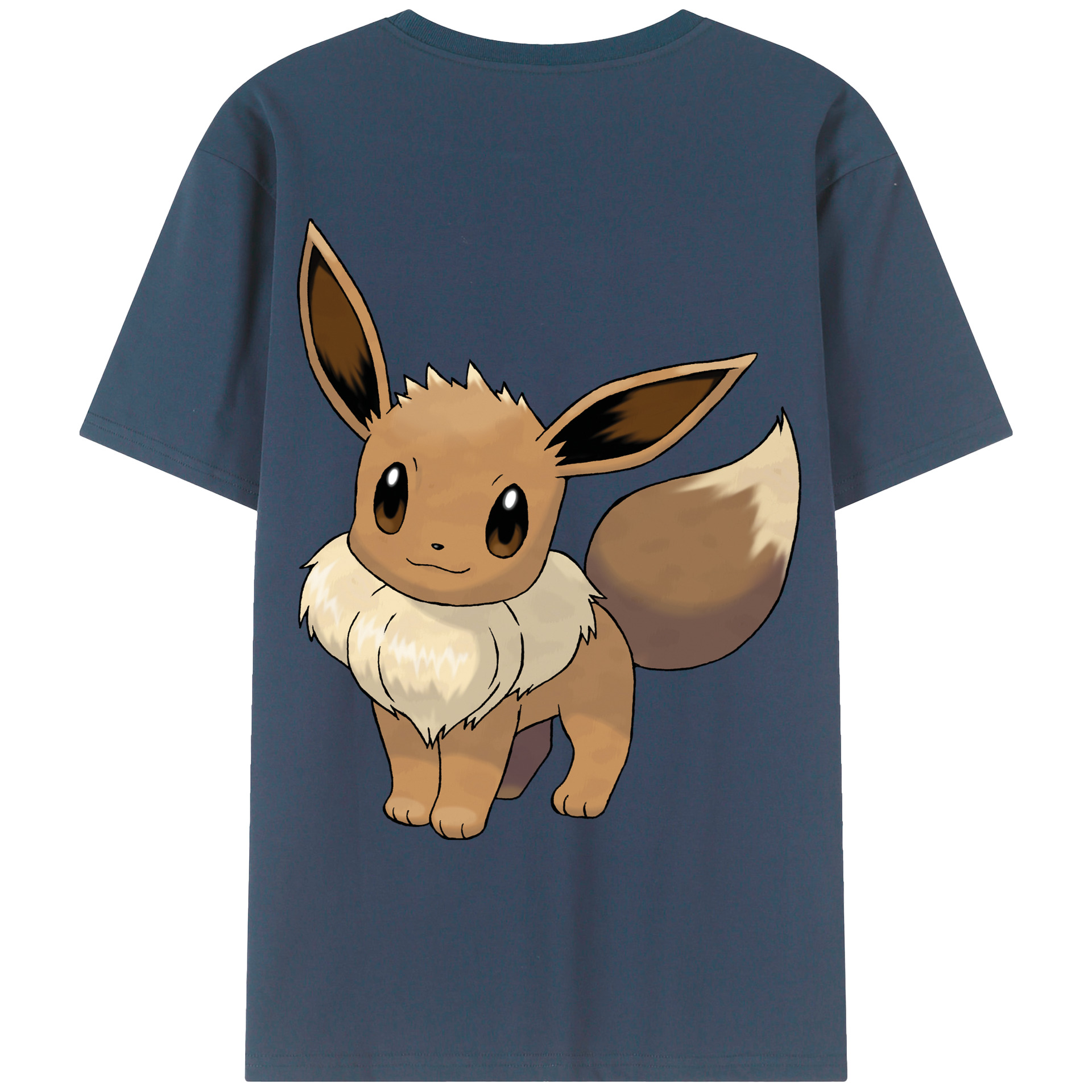 （画像用） ポケットモンスター Pokémon 綿100％ メンズ半袖Tシャツ（バックプリント） 通気性