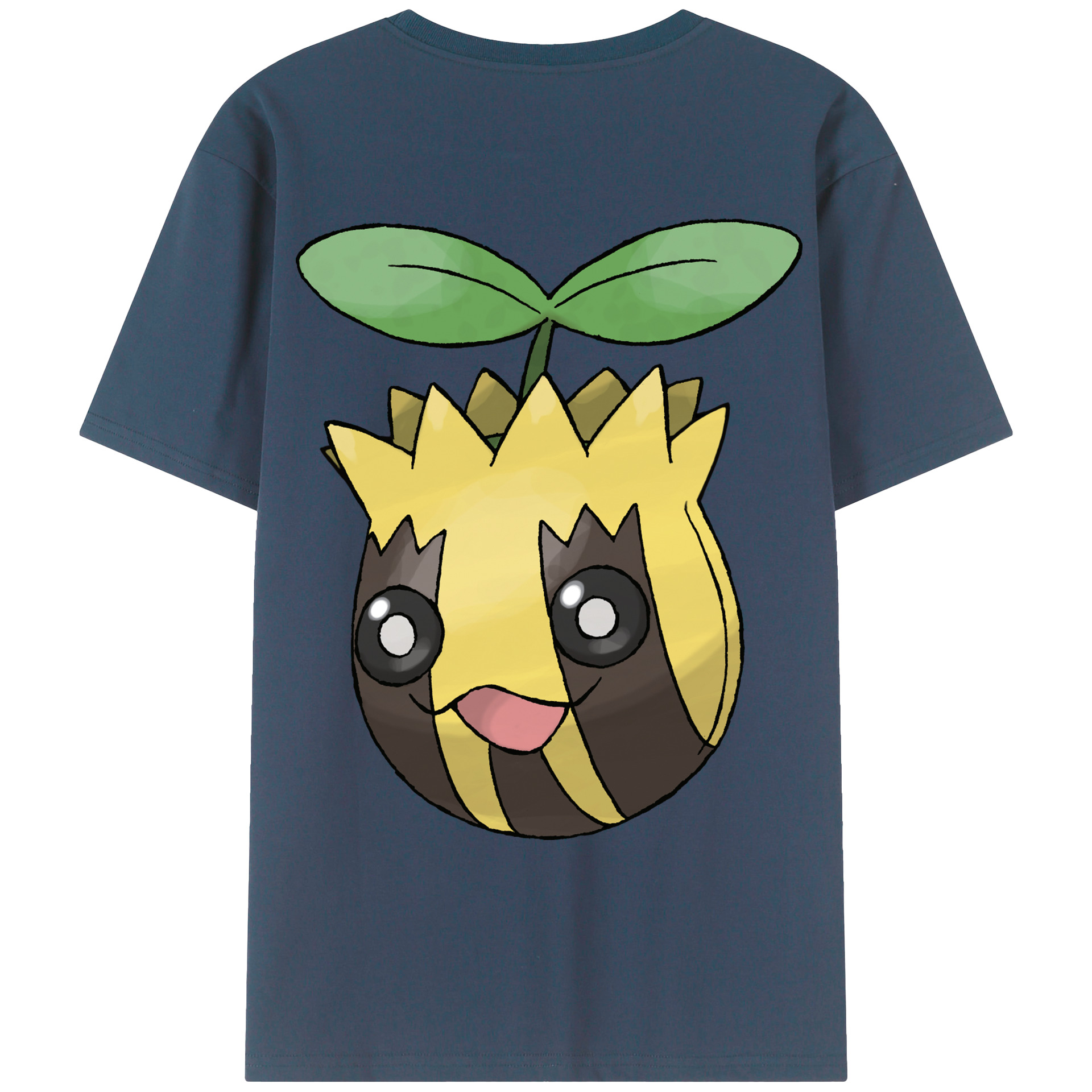 （画像用） ポケットモンスター Pokémon 綿100％ メンズ半袖Tシャツ（バックプリント） 通気性