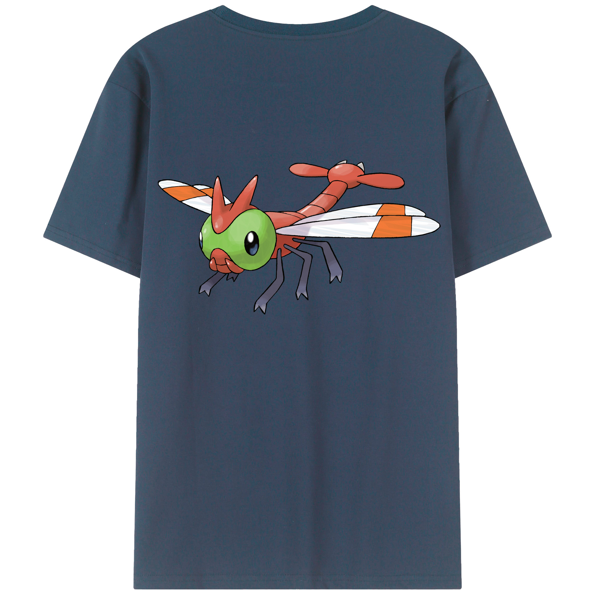 （画像用） ポケットモンスター Pokémon 綿100％ メンズ半袖Tシャツ（バックプリント） 通気性