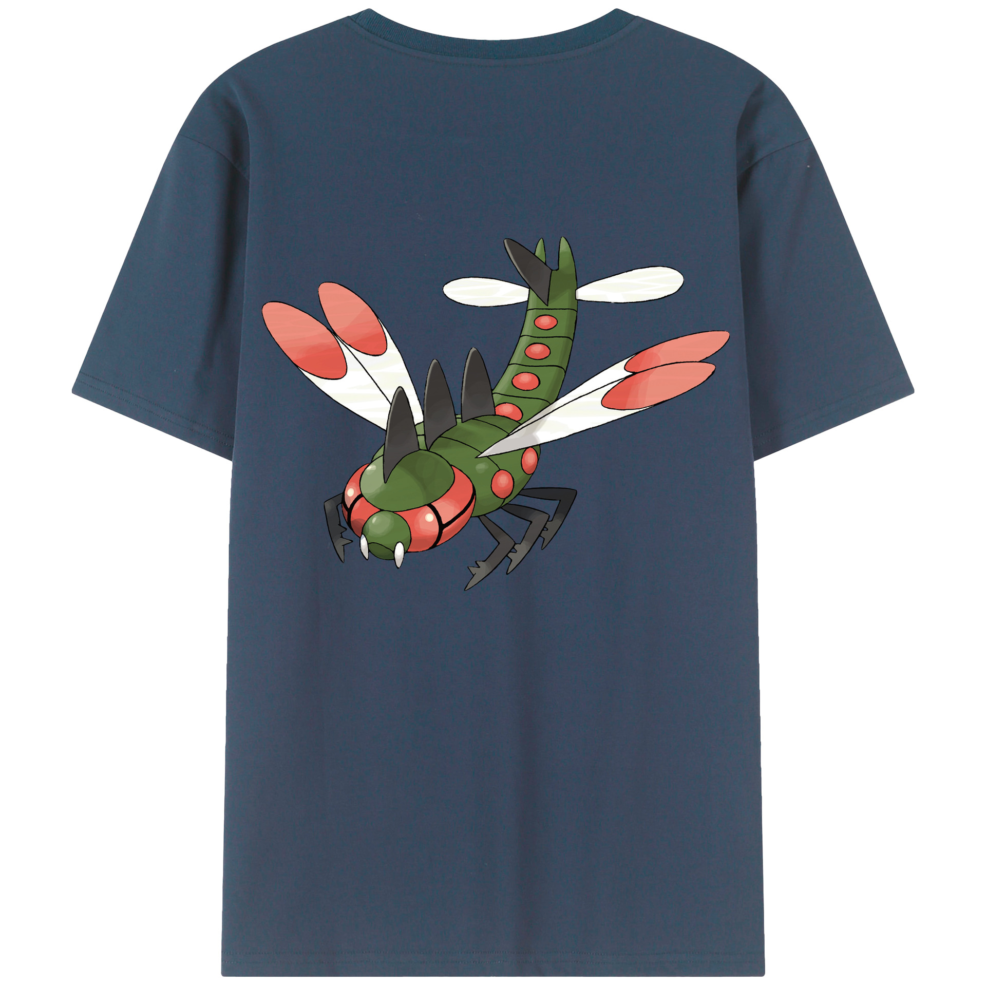 （画像用） ポケットモンスター Pokémon 綿100％ メンズ半袖Tシャツ（バックプリント） 通気性