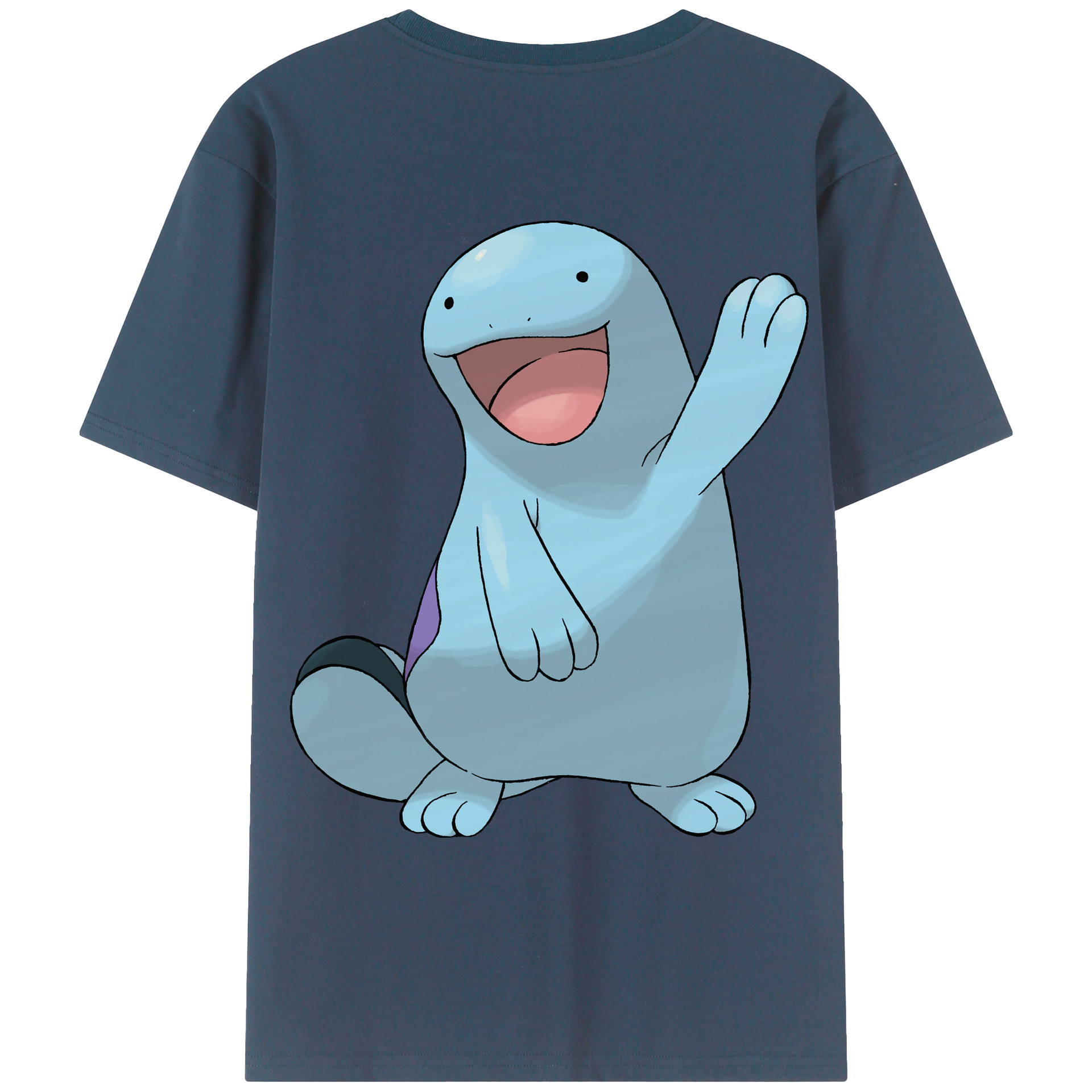 （画像用） ポケットモンスター Pokémon 綿100％ メンズ半袖Tシャツ（バックプリント） 通気性