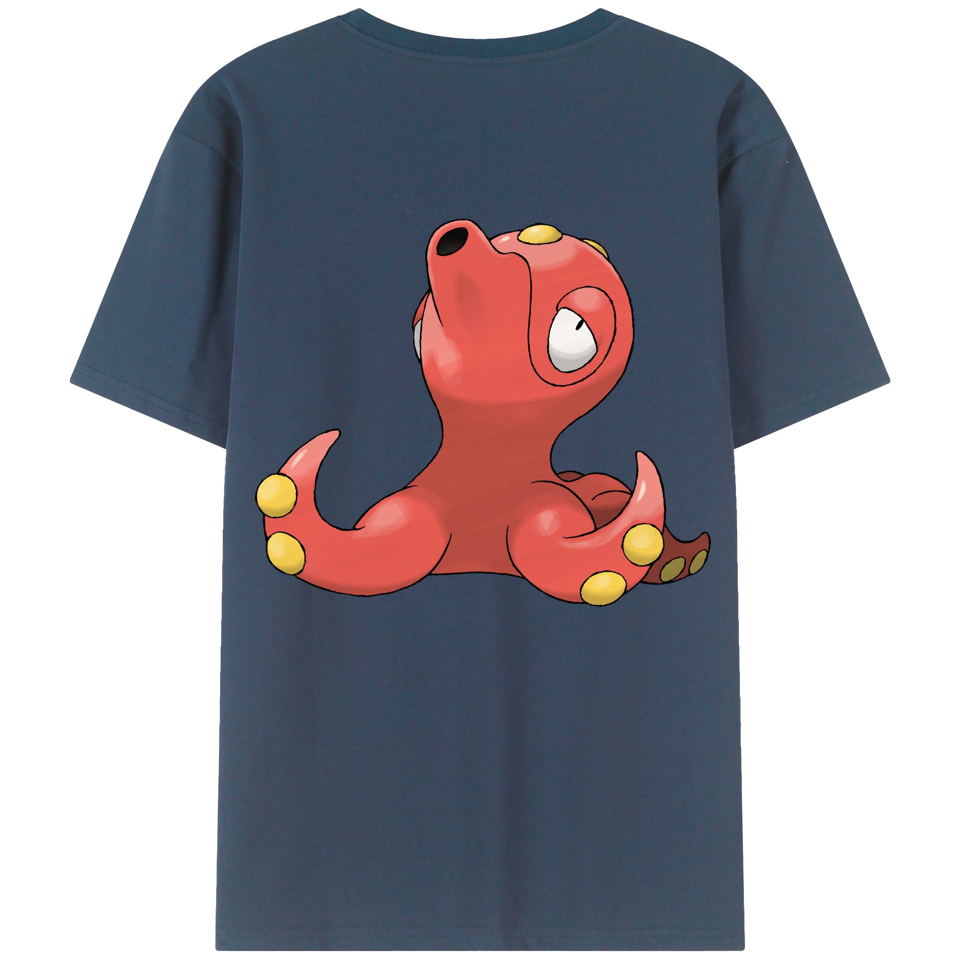 （画像用） ポケットモンスター Pokémon 綿100％ メンズ半袖Tシャツ（バックプリント） 通気性