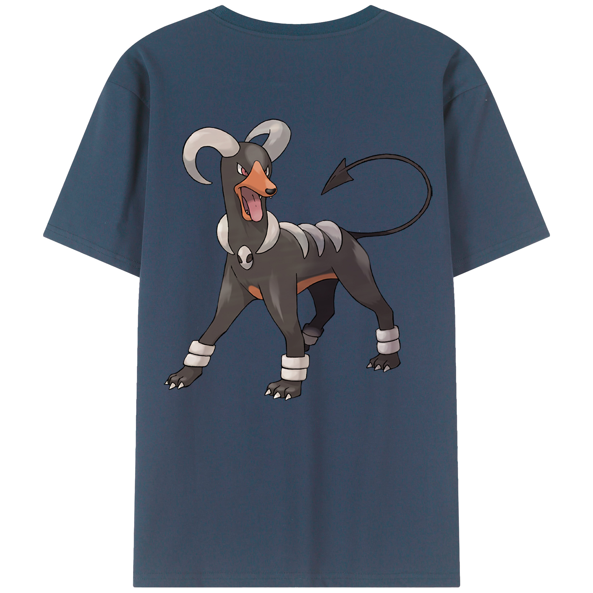 （画像用） ポケットモンスター Pokémon 綿100％ メンズ半袖Tシャツ（バックプリント） 通気性