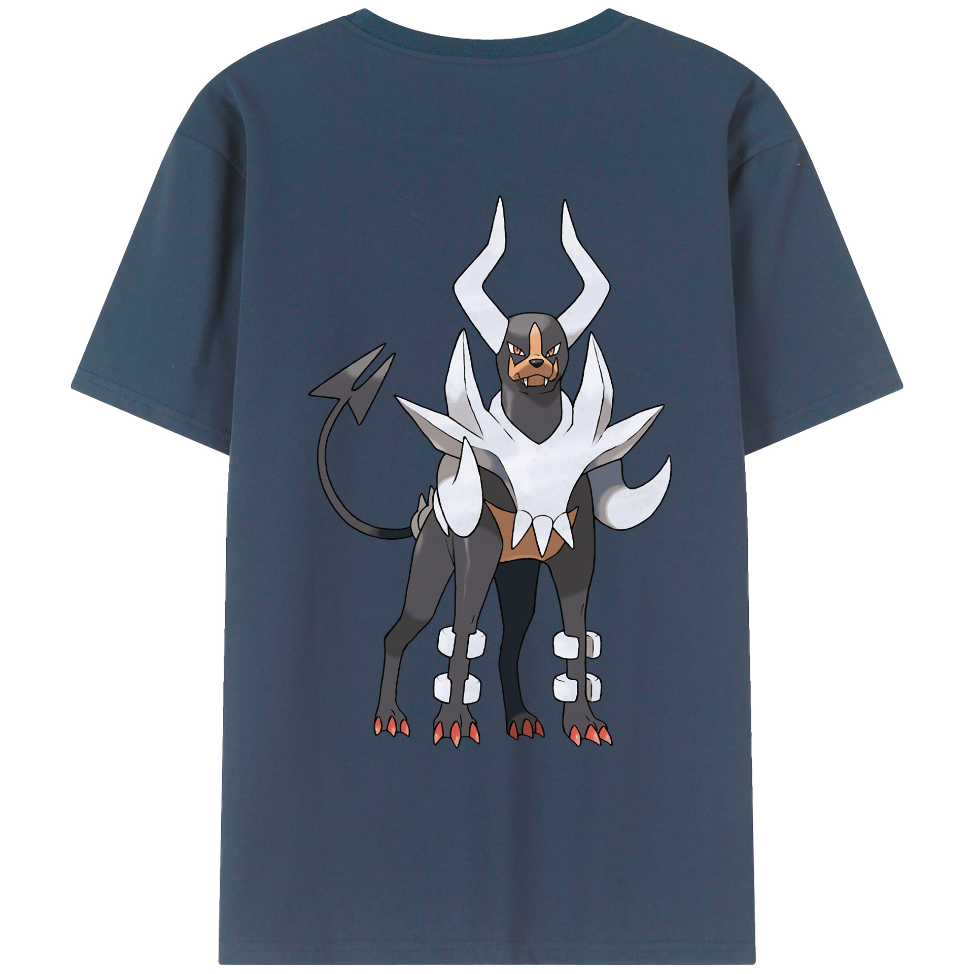 （画像用） ポケットモンスター Pokémon 綿100％ メンズ半袖Tシャツ（バックプリント） 通気性