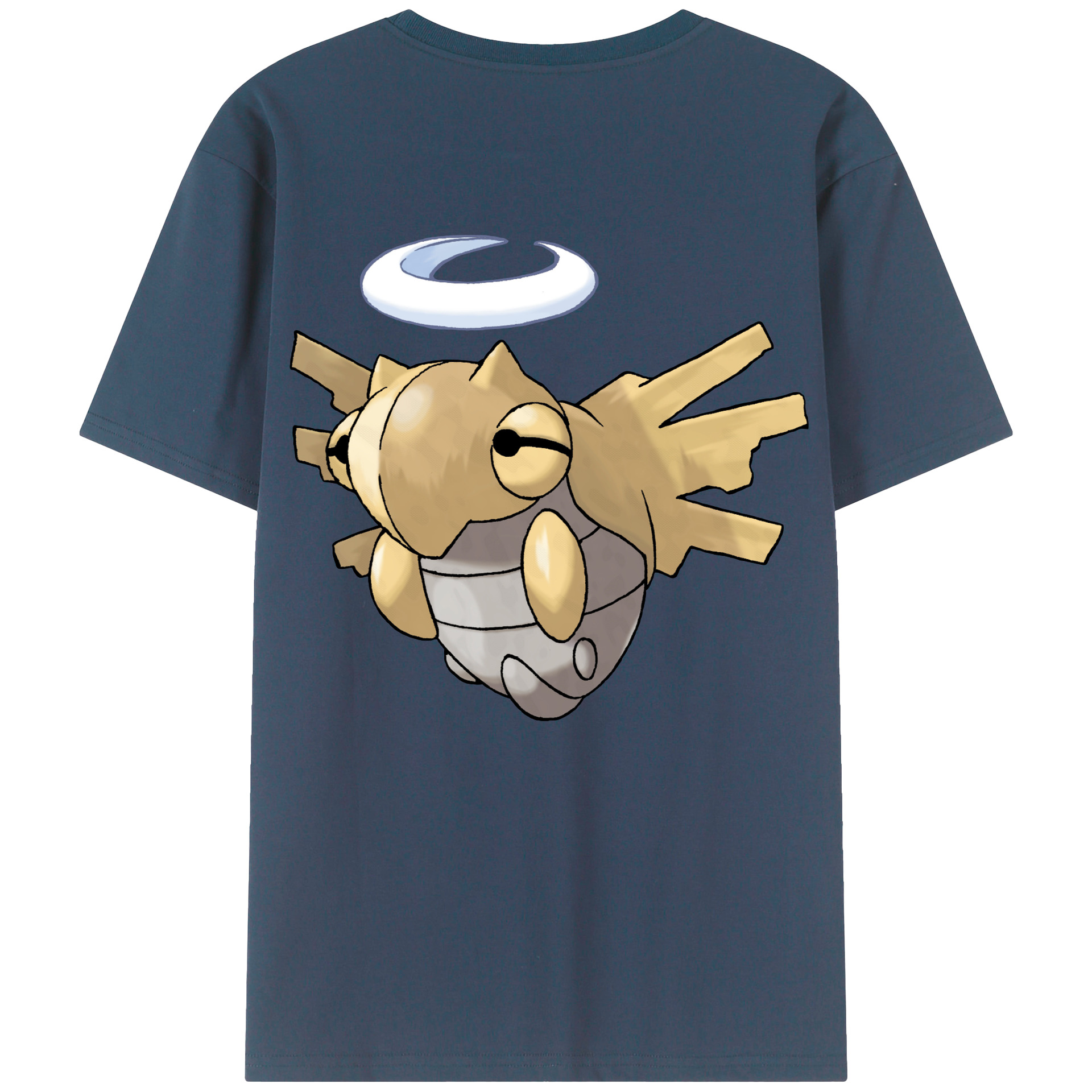 （画像用） ポケットモンスター Pokémon 綿100％ メンズ半袖Tシャツ（バックプリント） 通気性