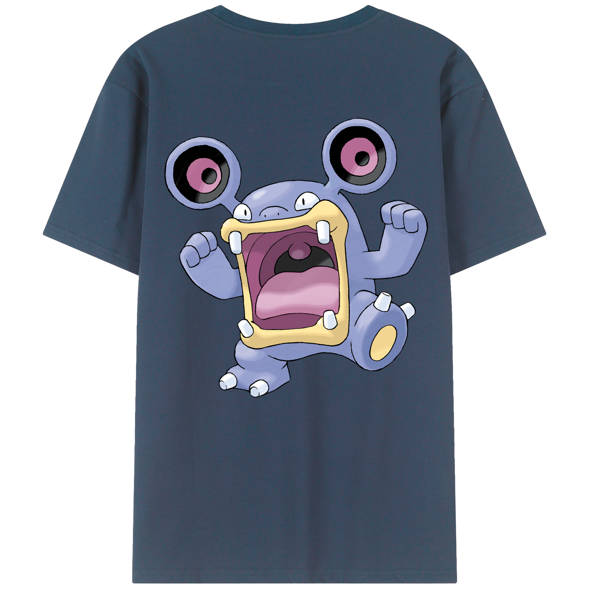 （画像用） ポケットモンスター Pokémon 綿100％ メンズ半袖Tシャツ（バックプリント） 通気性