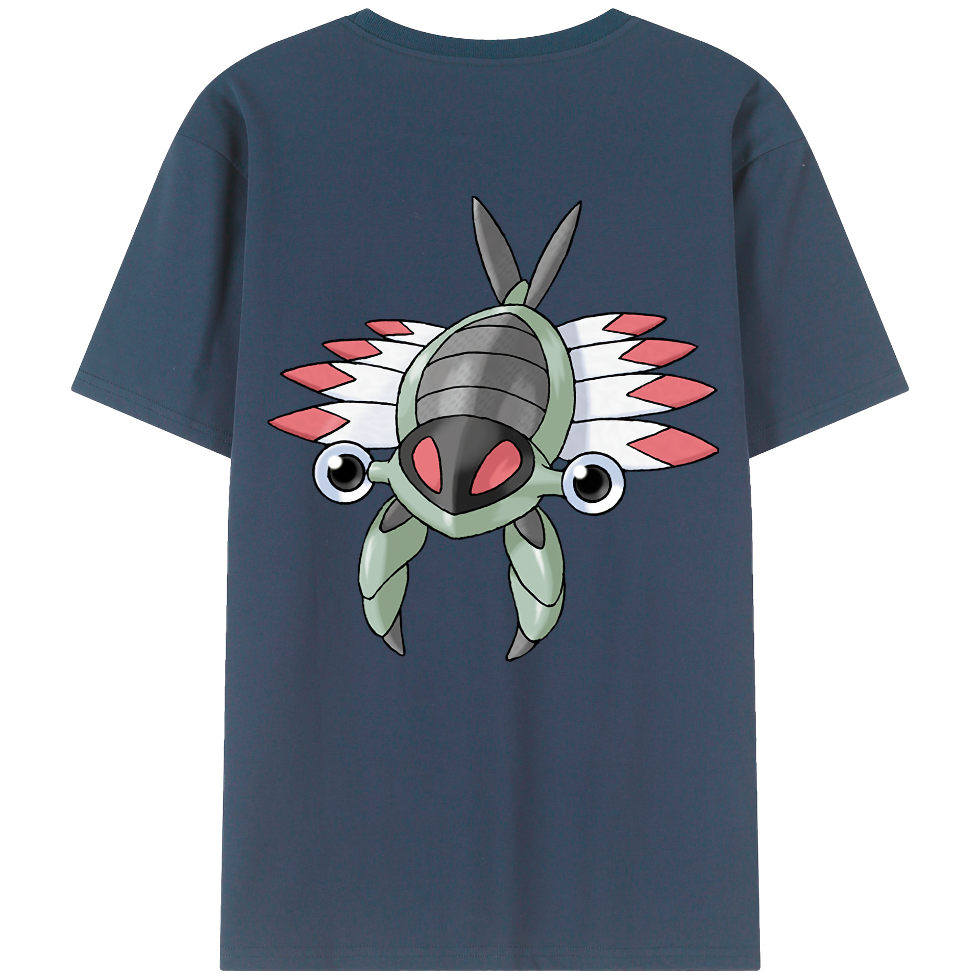 （画像用） ポケットモンスター Pokémon 綿100％ メンズ半袖Tシャツ（バックプリント） 通気性