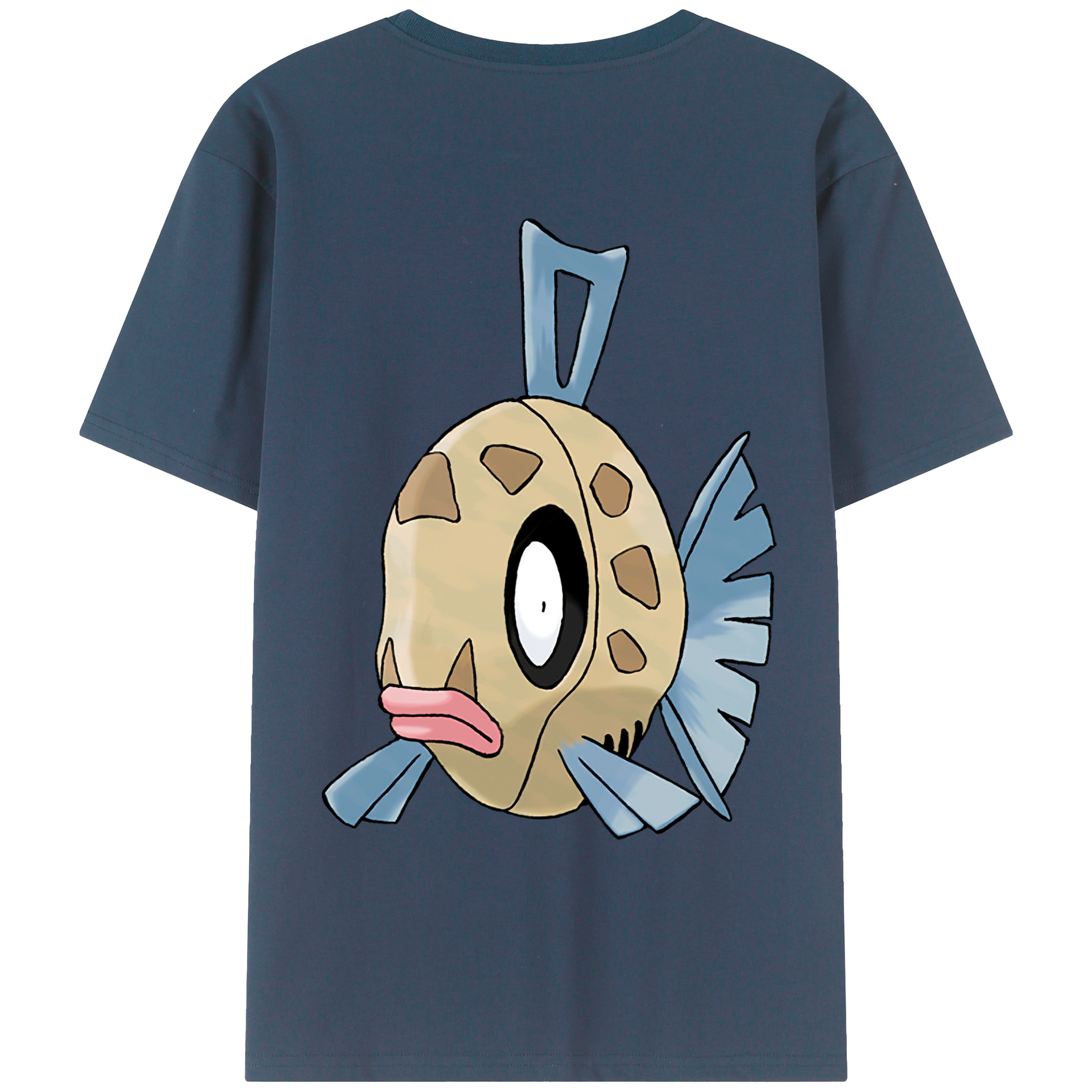 （画像用） ポケットモンスター Pokémon 綿100％ メンズ半袖Tシャツ（バックプリント） 通気性