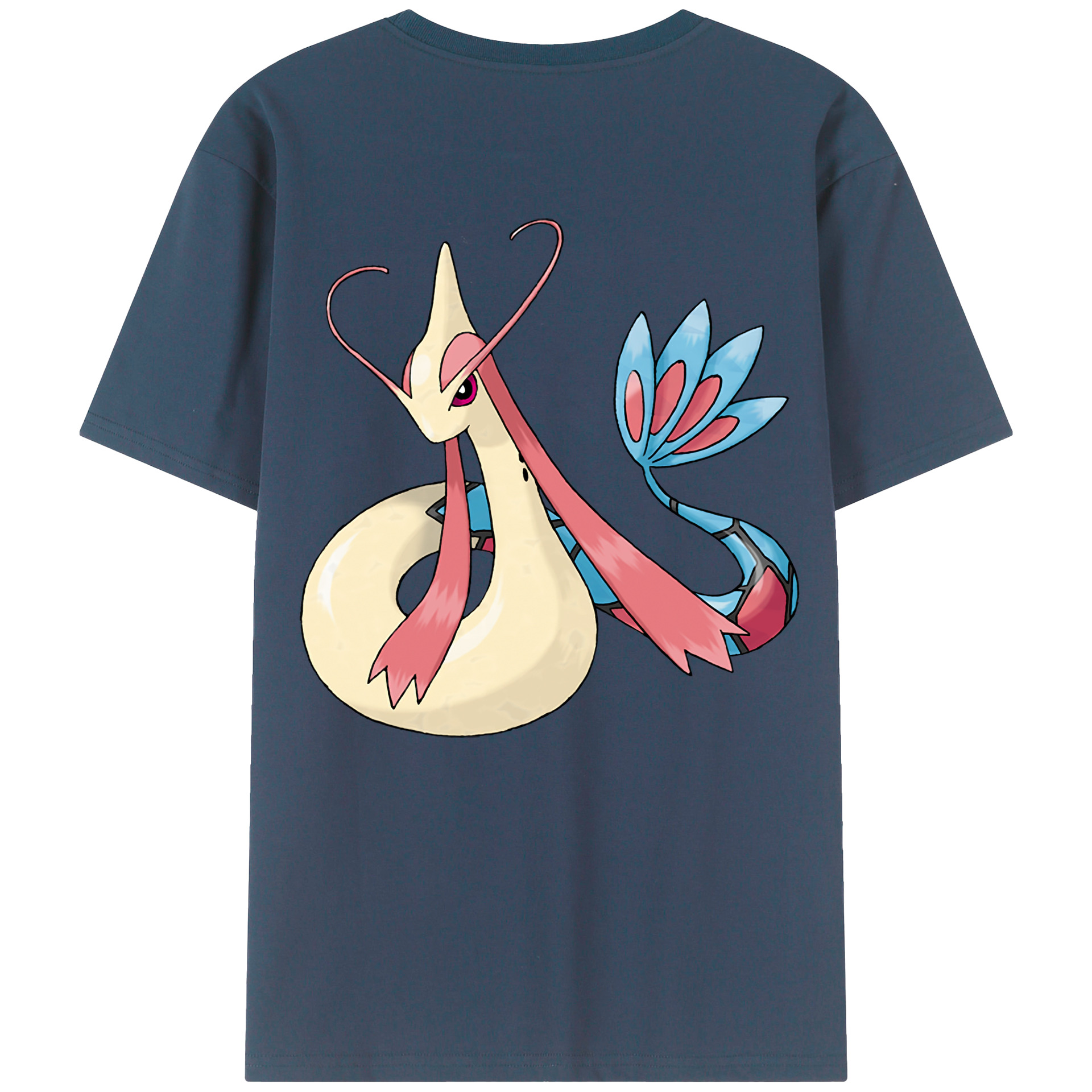 （画像用） ポケットモンスター Pokémon 綿100％ メンズ半袖Tシャツ（バックプリント） 通気性