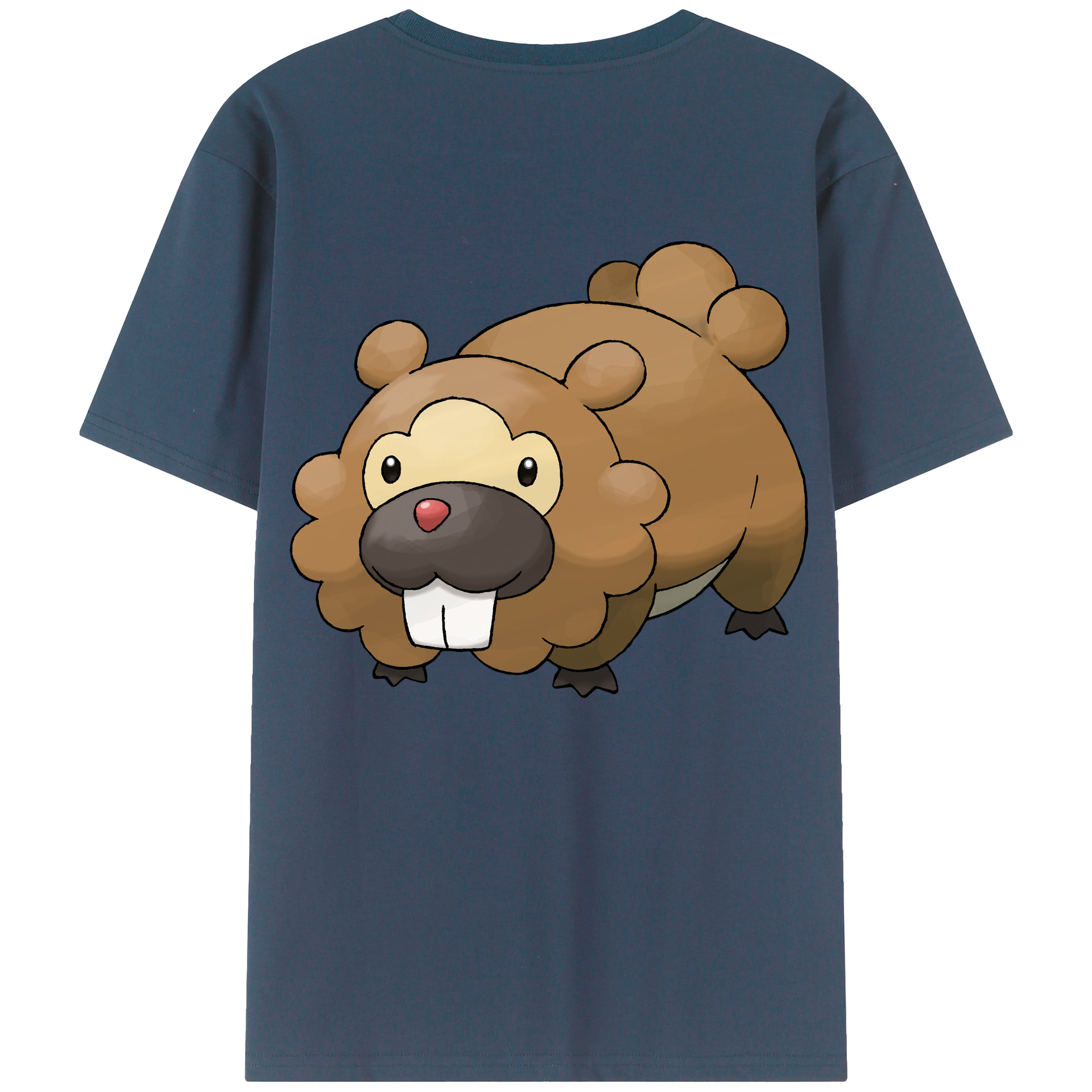 （画像用） ポケットモンスター Pokémon 綿100％ メンズ半袖Tシャツ（バックプリント） 通気性