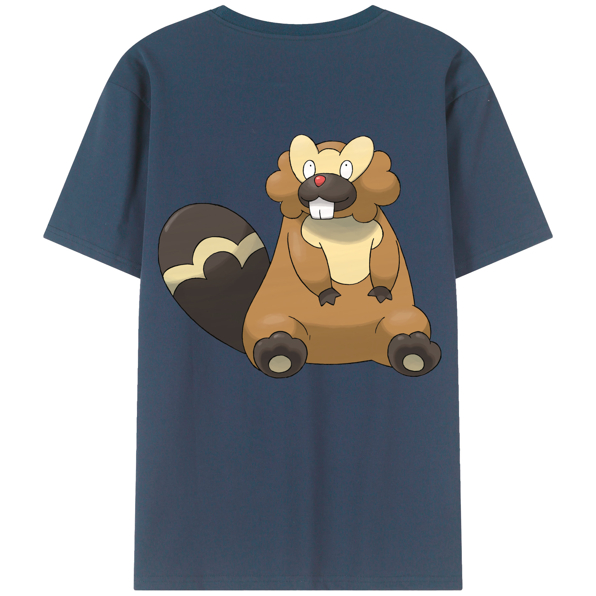 （画像用） ポケットモンスター Pokémon 綿100％ メンズ半袖Tシャツ（バックプリント） 通気性