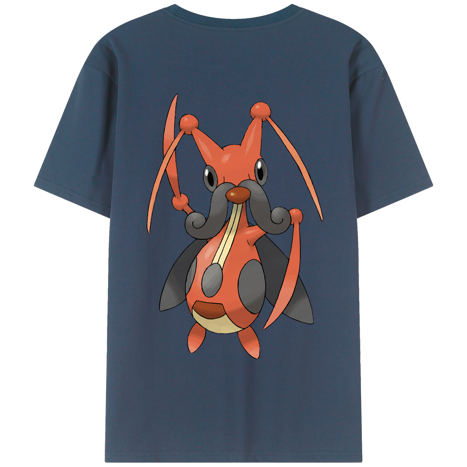 （画像用） ポケットモンスター Pokémon 綿100％ メンズ半袖Tシャツ（バックプリント） 通気性