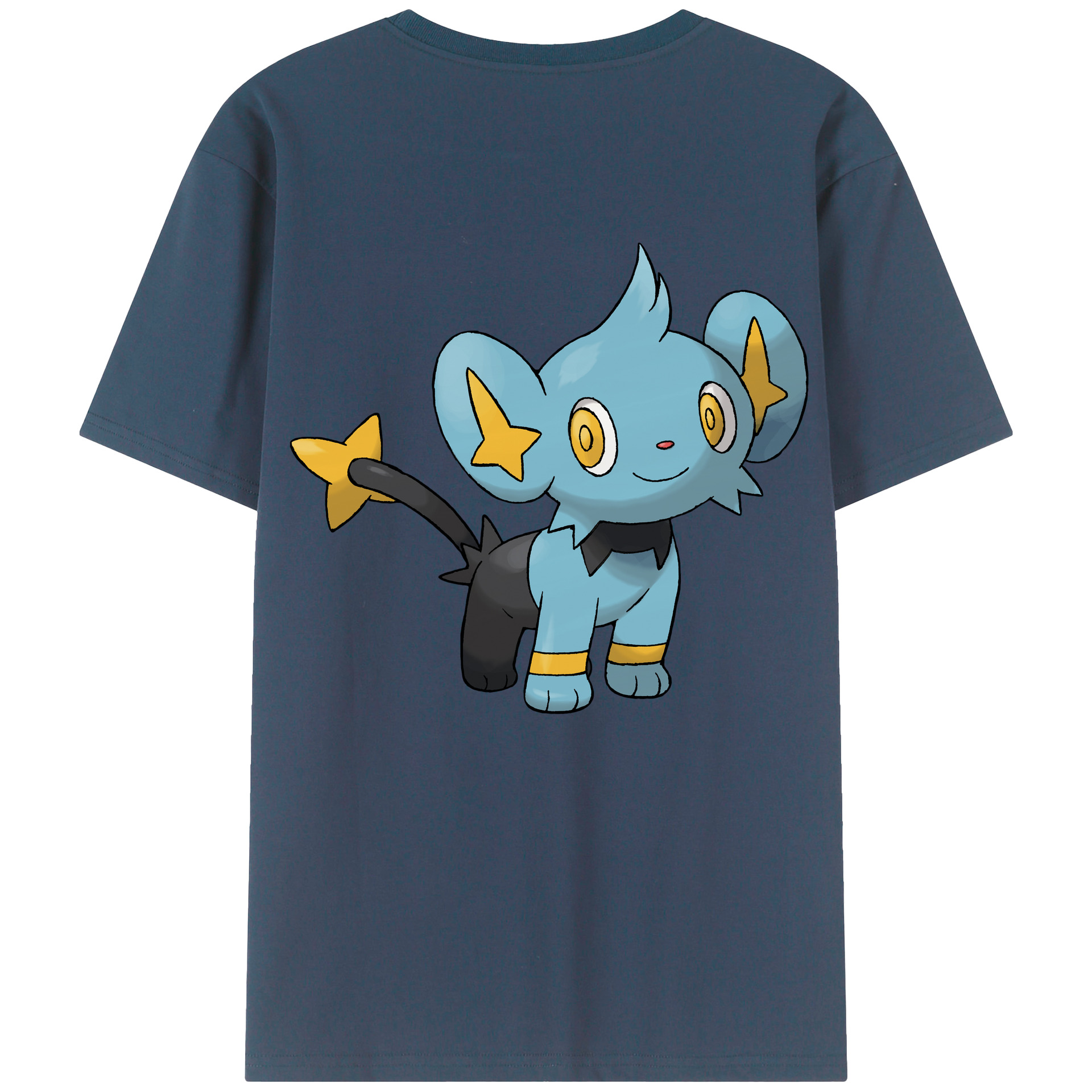 （画像用） ポケットモンスター Pokémon 綿100％ メンズ半袖Tシャツ（バックプリント） 通気性