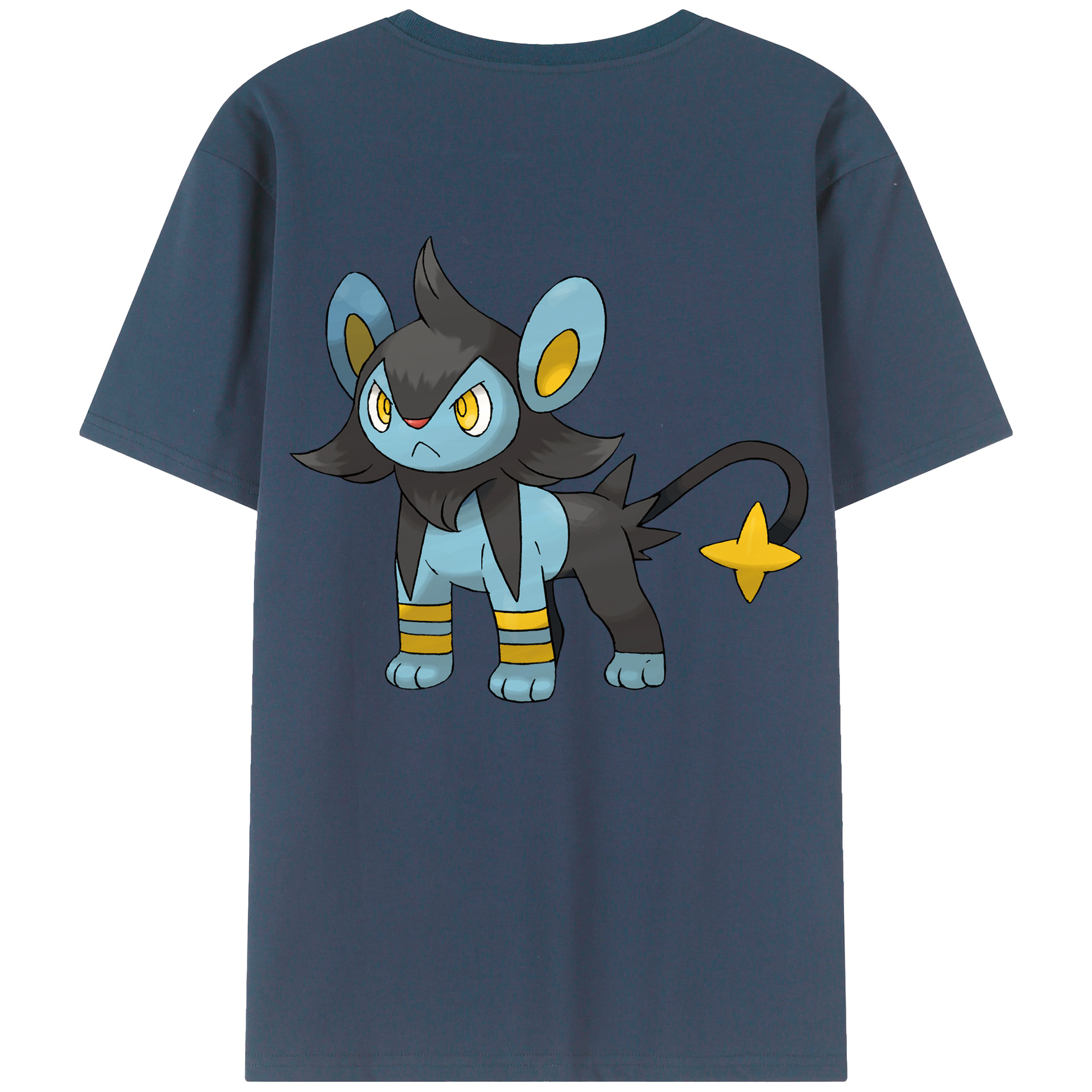 （画像用） ポケットモンスター Pokémon 綿100％ メンズ半袖Tシャツ（バックプリント） 通気性