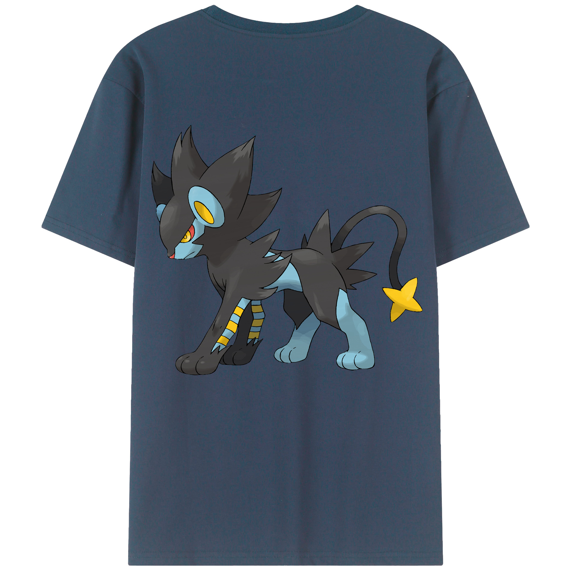 （画像用） ポケットモンスター Pokémon 綿100％ メンズ半袖Tシャツ（バックプリント） 通気性