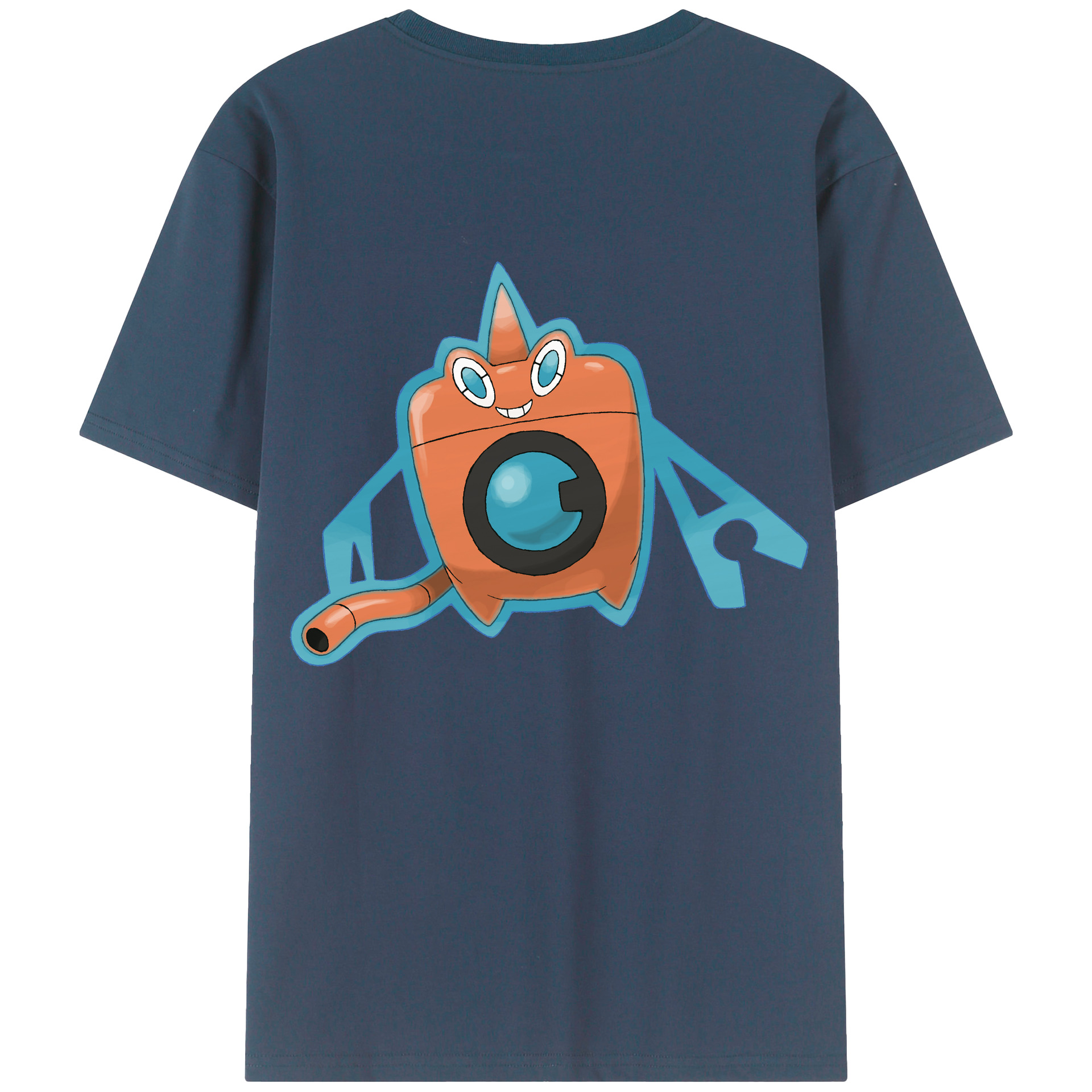 （画像用） ポケットモンスター Pokémon 綿100％ メンズ半袖Tシャツ（バックプリント） 通気性