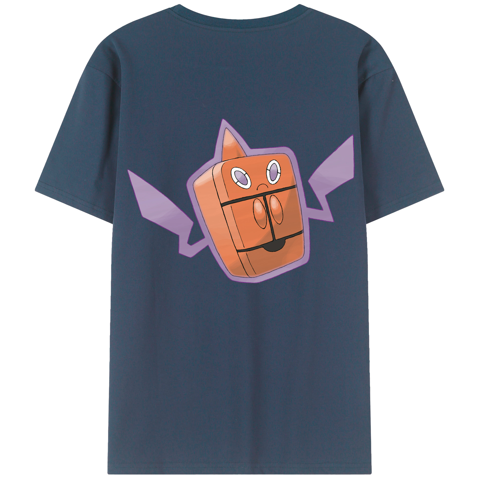 （画像用） ポケットモンスター Pokémon 綿100％ メンズ半袖Tシャツ（バックプリント） 通気性