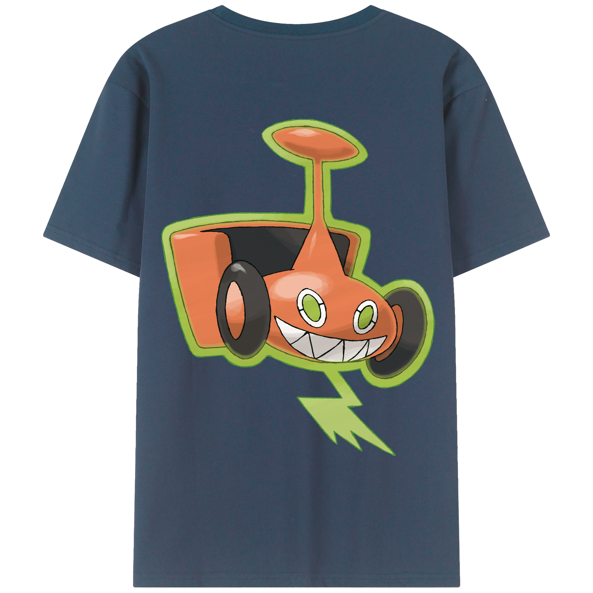 （画像用） ポケットモンスター Pokémon 綿100％ メンズ半袖Tシャツ（バックプリント） 通気性
