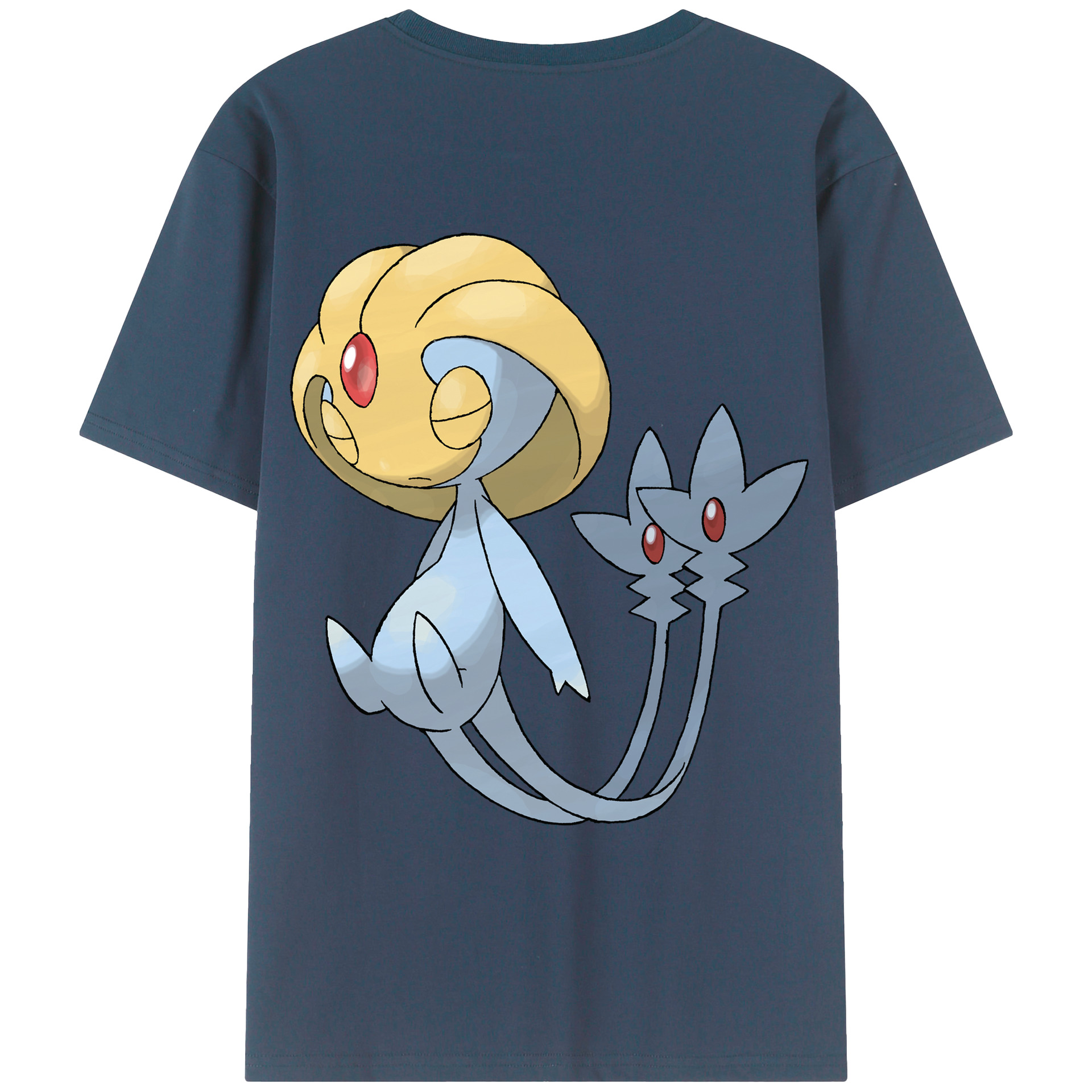 （画像用） ポケットモンスター Pokémon 綿100％ メンズ半袖Tシャツ（バックプリント） 通気性