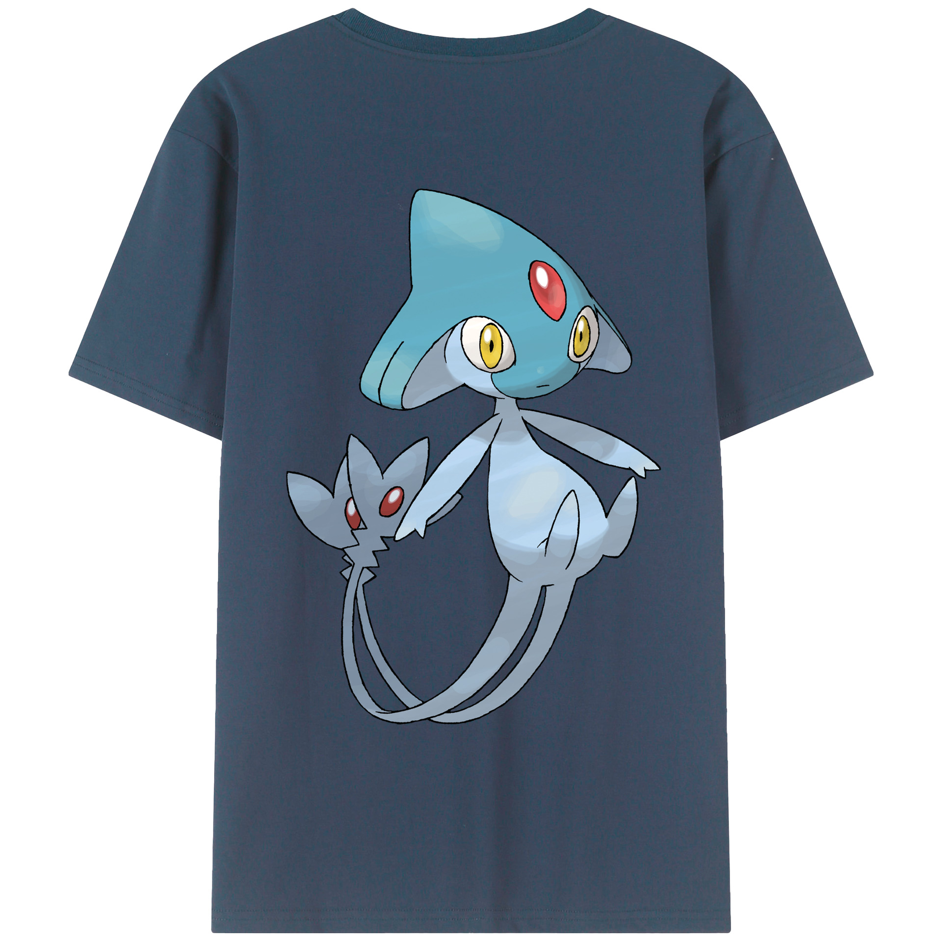 （画像用） ポケットモンスター Pokémon 綿100％ メンズ半袖Tシャツ（バックプリント） 通気性