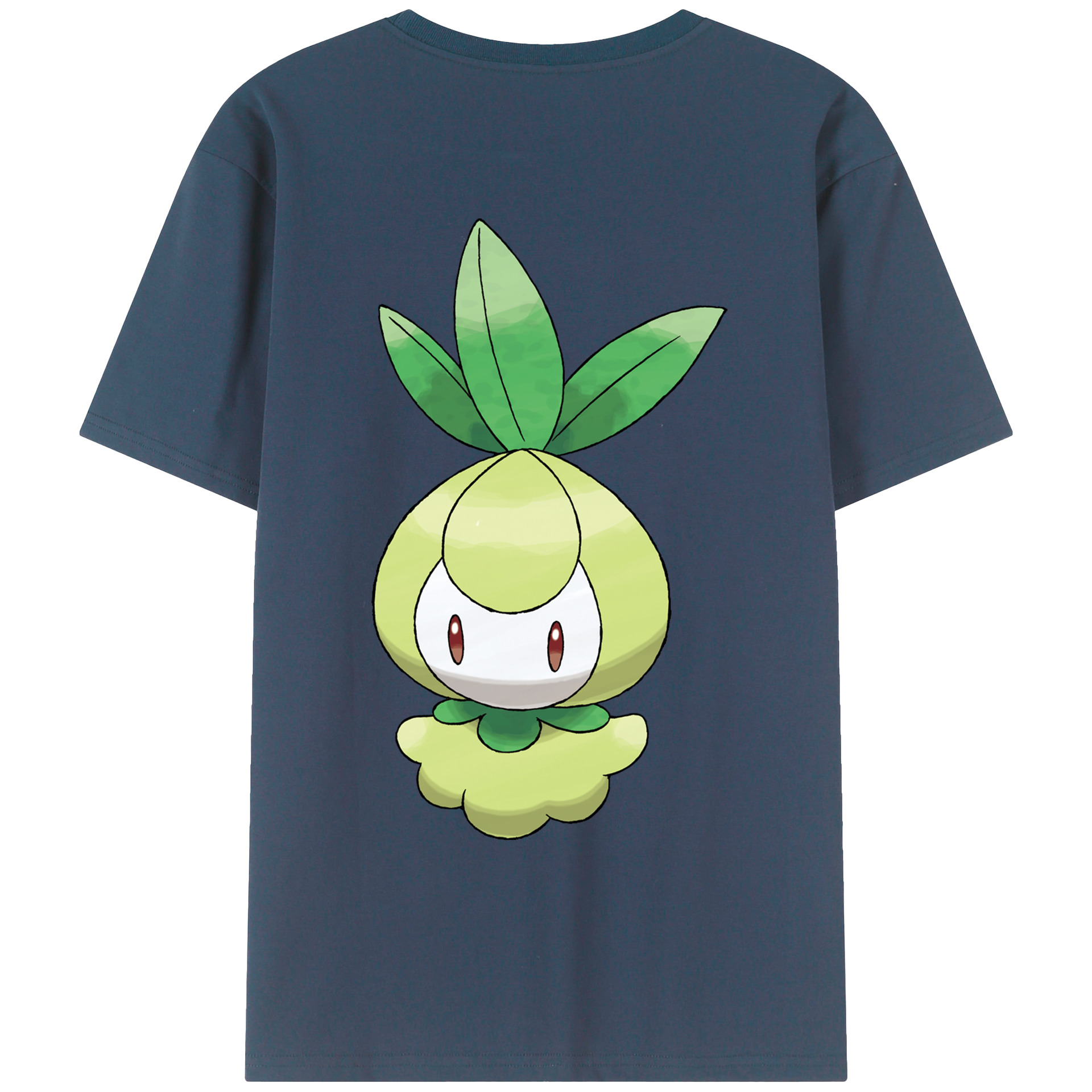 （画像用） ポケットモンスター Pokémon 綿100％ メンズ半袖Tシャツ（バックプリント） 通気性