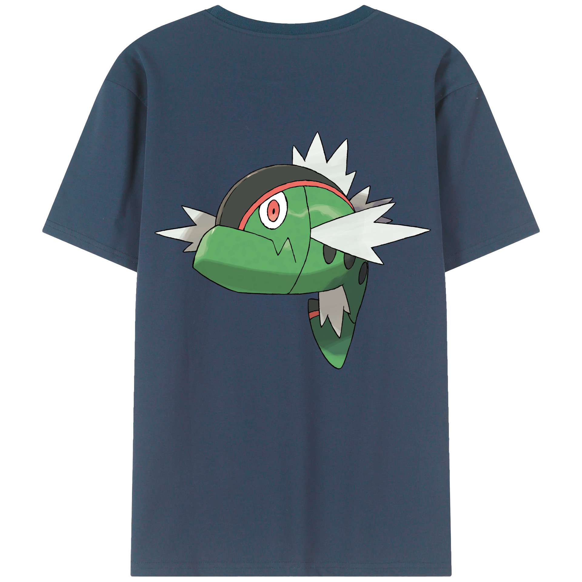 （画像用） ポケットモンスター Pokémon 綿100％ メンズ半袖Tシャツ（バックプリント） 通気性