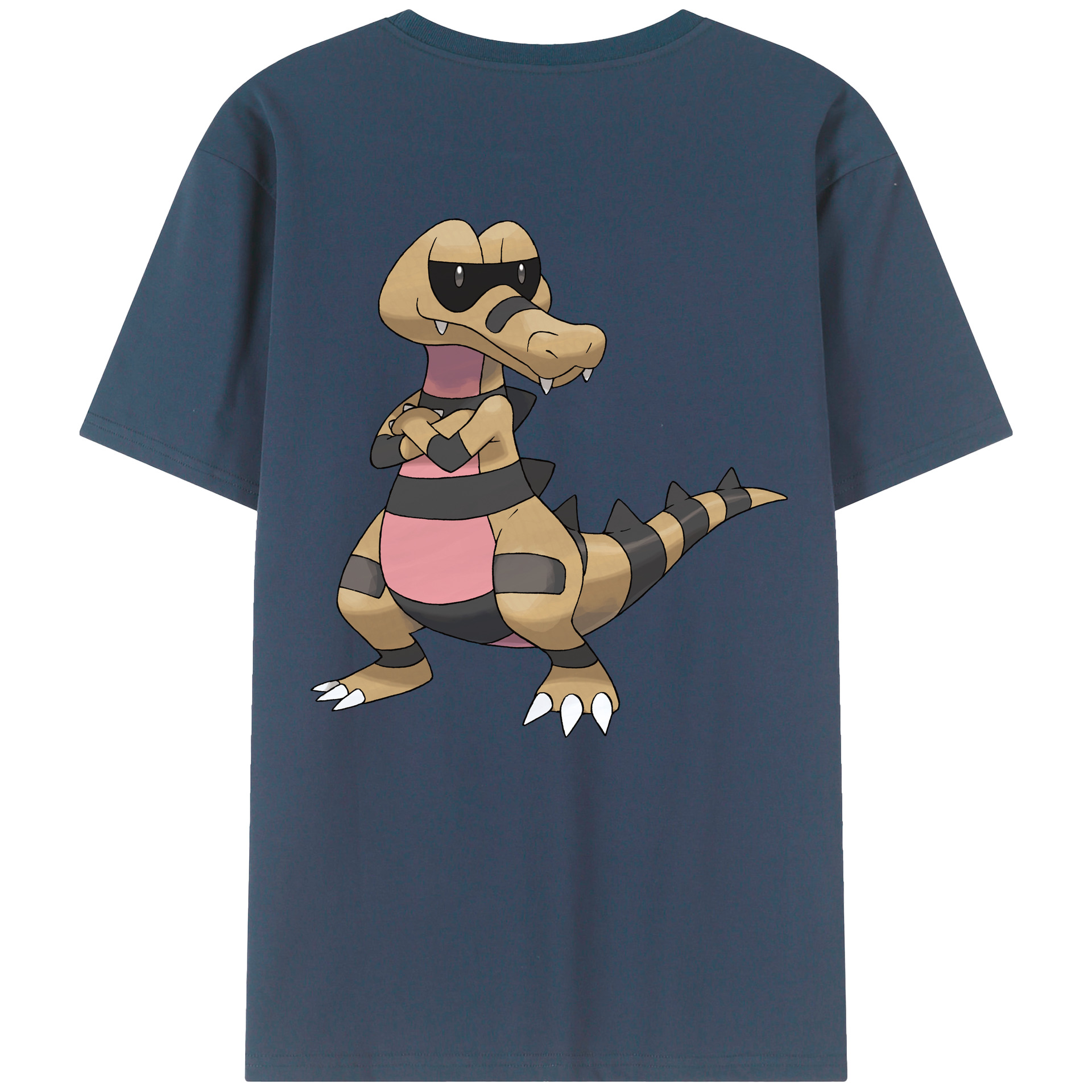 （画像用） ポケットモンスター Pokémon 綿100％ メンズ半袖Tシャツ（バックプリント） 通気性