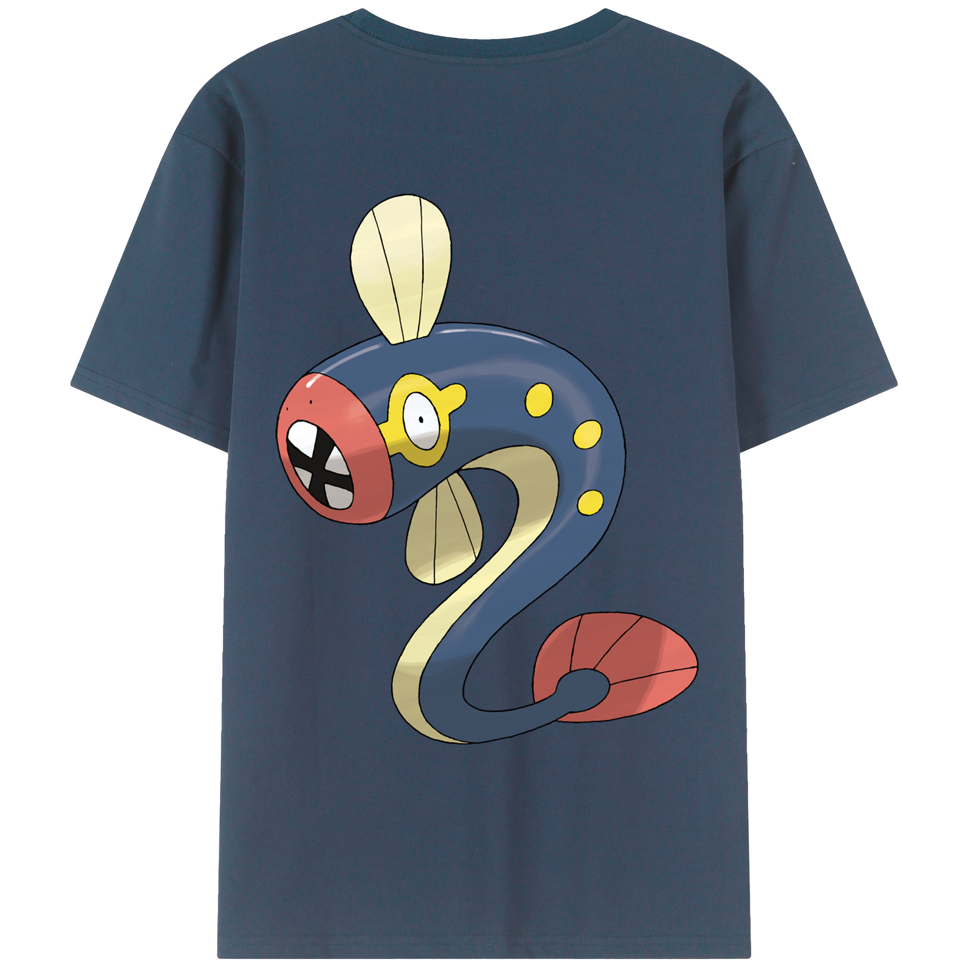 （画像用） ポケットモンスター Pokémon 綿100％ メンズ半袖Tシャツ（バックプリント） 通気性