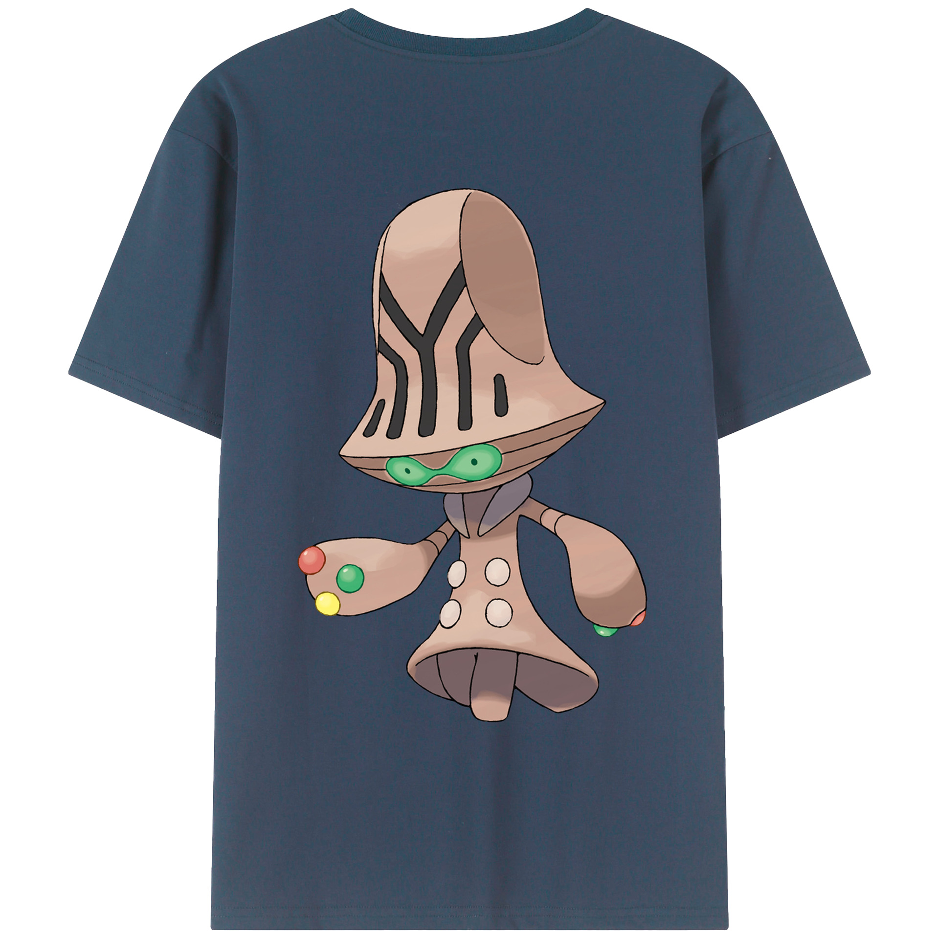 （画像用） ポケットモンスター Pokémon 綿100％ メンズ半袖Tシャツ（バックプリント） 通気性
