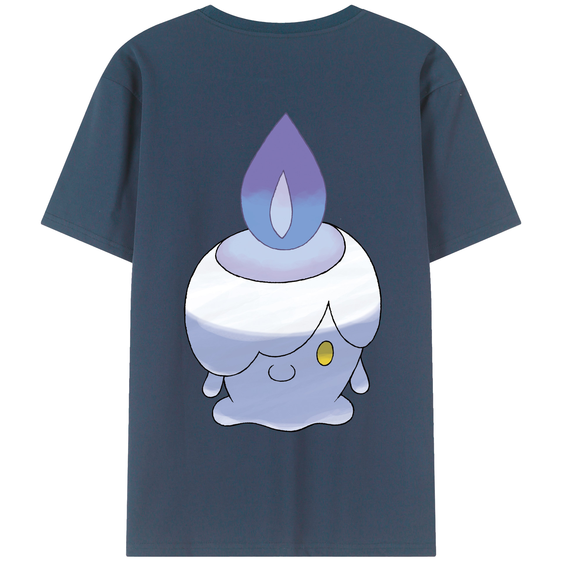 （画像用） ポケットモンスター Pokémon 綿100％ メンズ半袖Tシャツ（バックプリント） 通気性