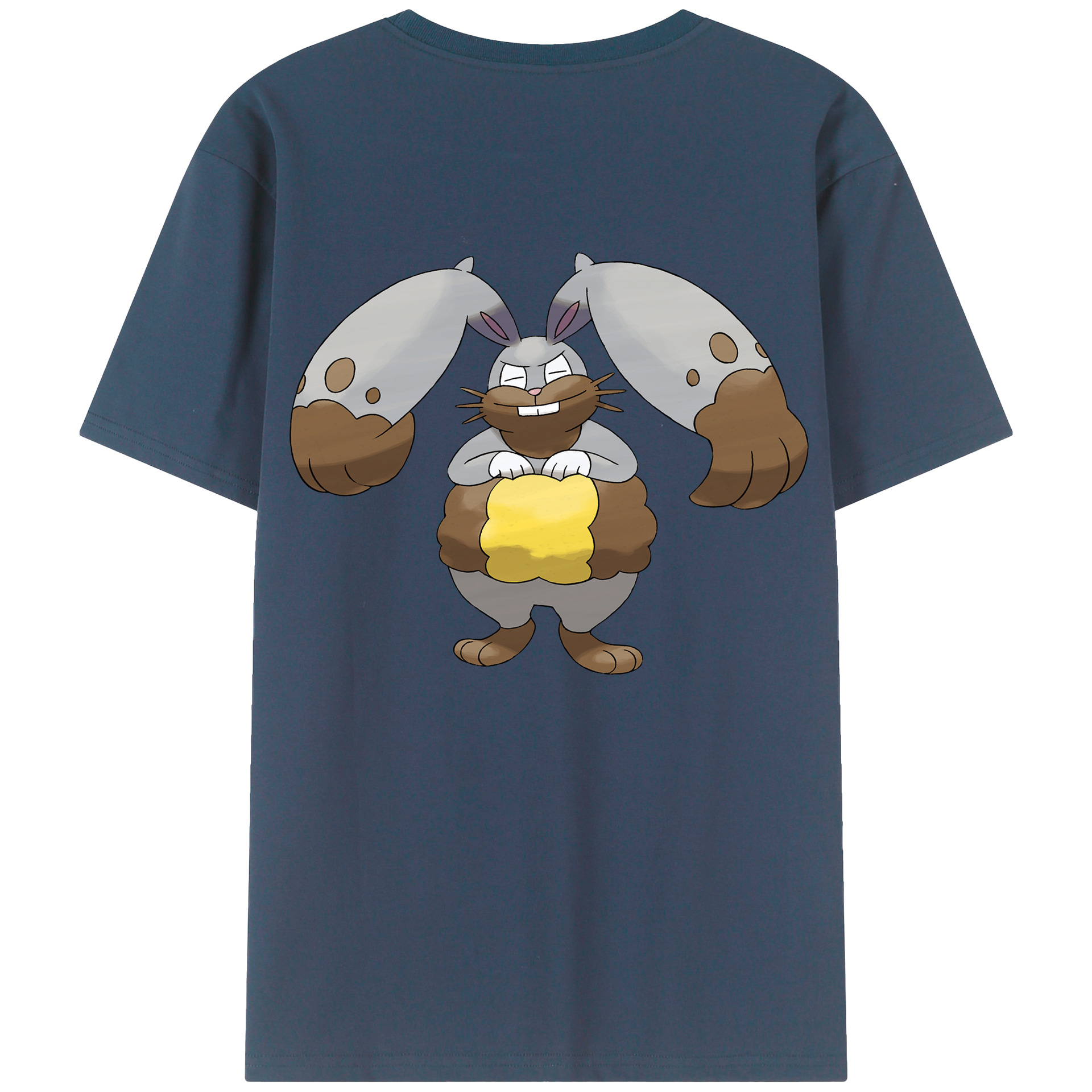 （画像用） ポケットモンスター Pokémon 綿100％ メンズ半袖Tシャツ（バックプリント） 通気性