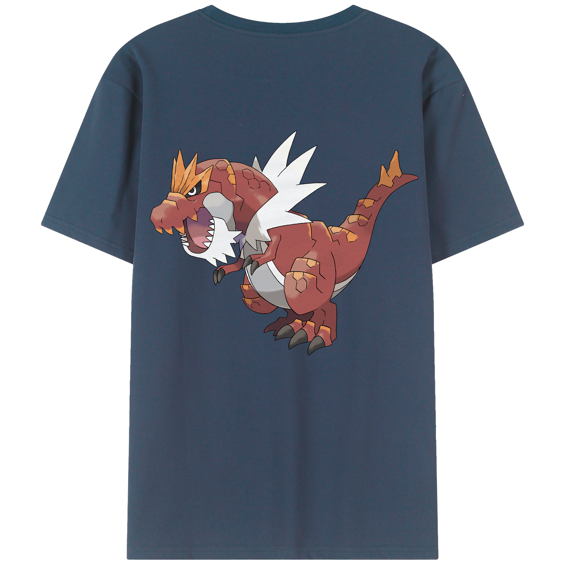 （画像用） ポケットモンスター Pokémon 綿100％ メンズ半袖Tシャツ（バックプリント） 通気性
