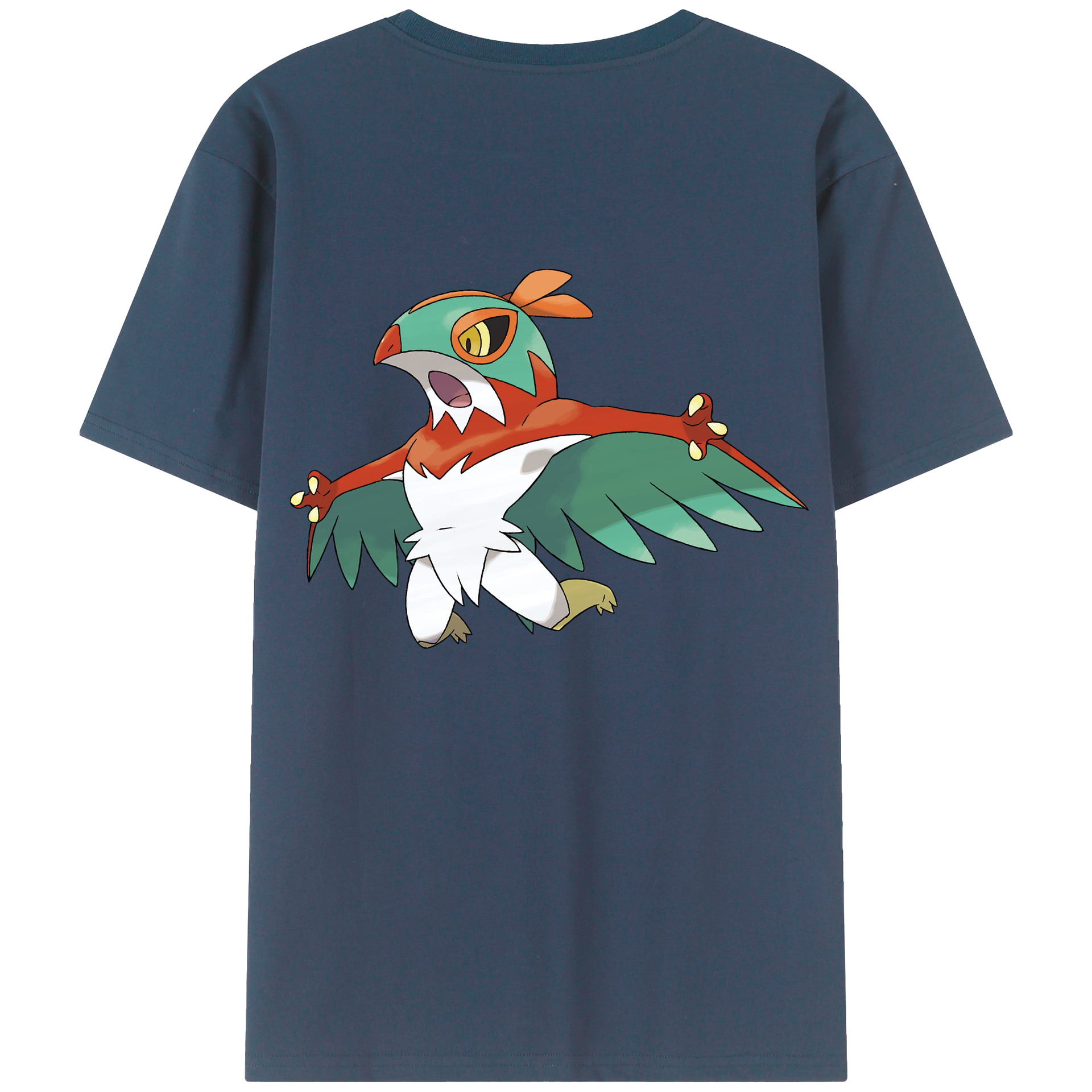 （画像用） ポケットモンスター Pokémon 綿100％ メンズ半袖Tシャツ（バックプリント） 通気性