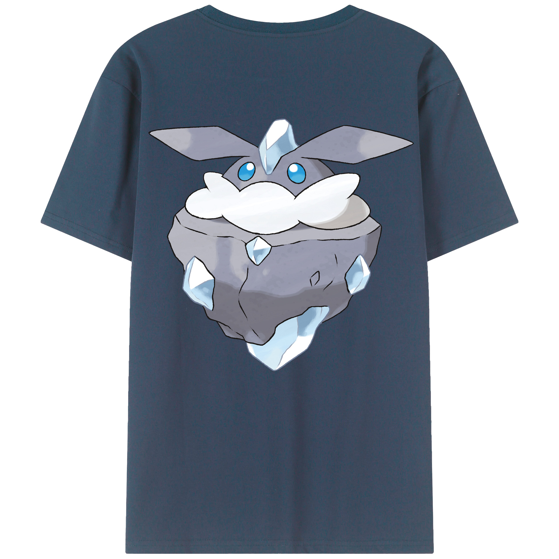 （画像用） ポケットモンスター Pokémon 綿100％ メンズ半袖Tシャツ（バックプリント） 通気性