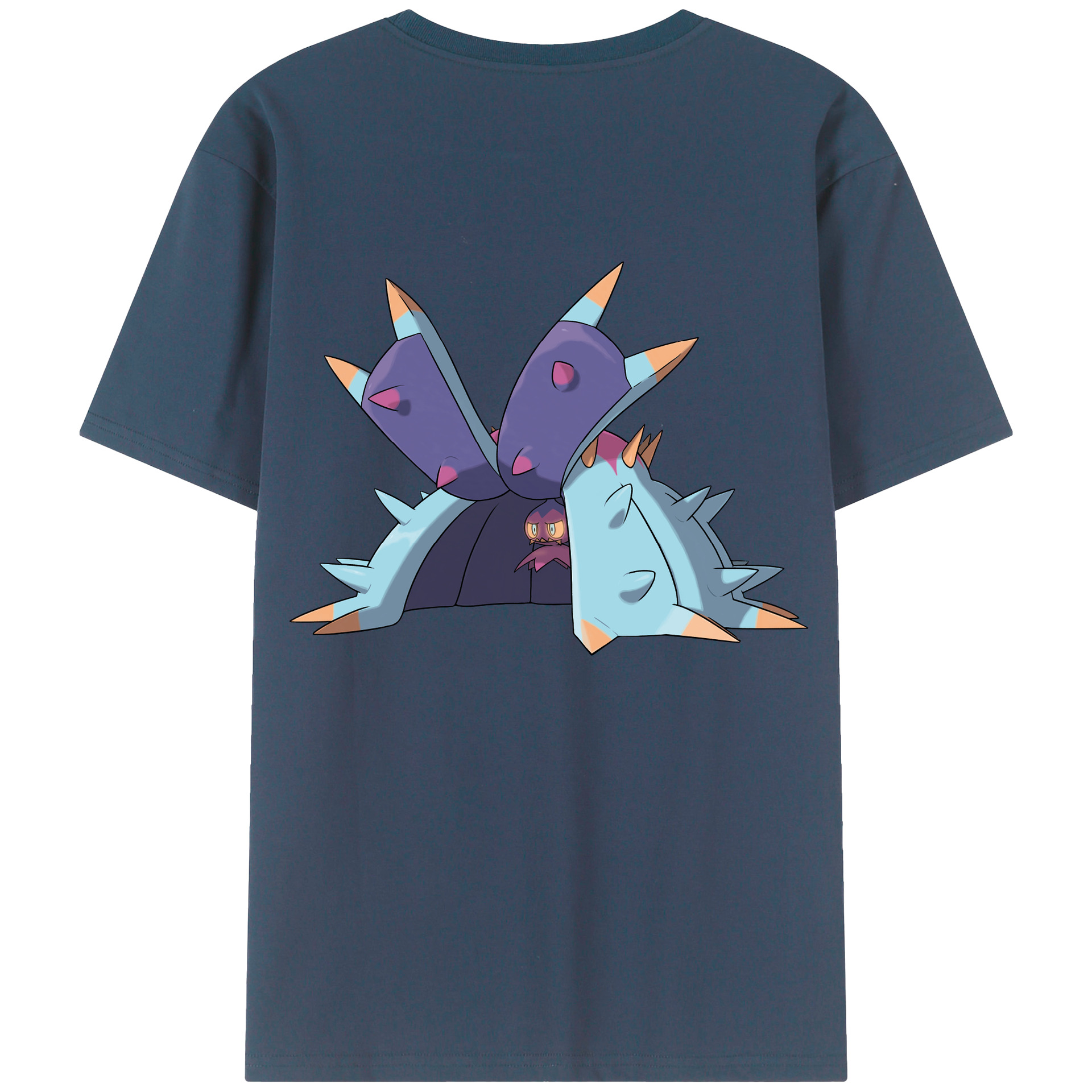 （画像用） ポケットモンスター Pokémon 綿100％ メンズ半袖Tシャツ（バックプリント） 通気性