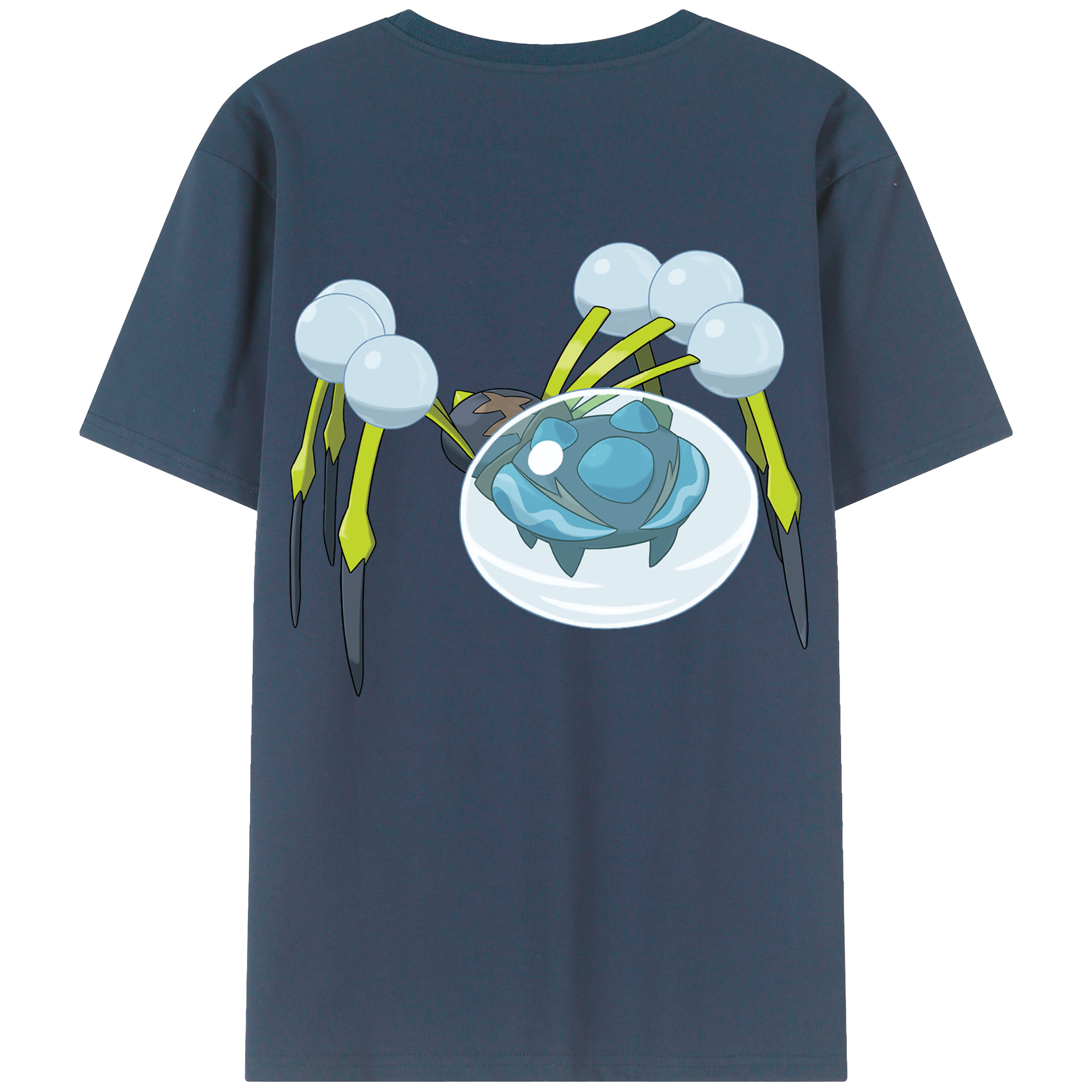 （画像用） ポケットモンスター Pokémon 綿100％ メンズ半袖Tシャツ（バックプリント） 通気性