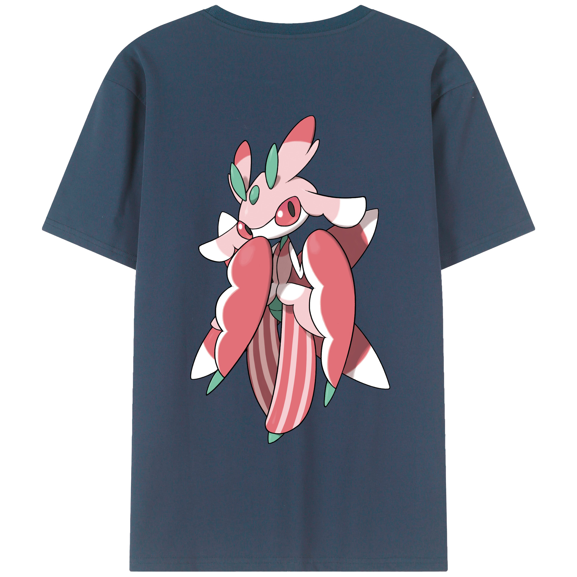 （画像用） ポケットモンスター Pokémon 綿100％ メンズ半袖Tシャツ（バックプリント） 通気性