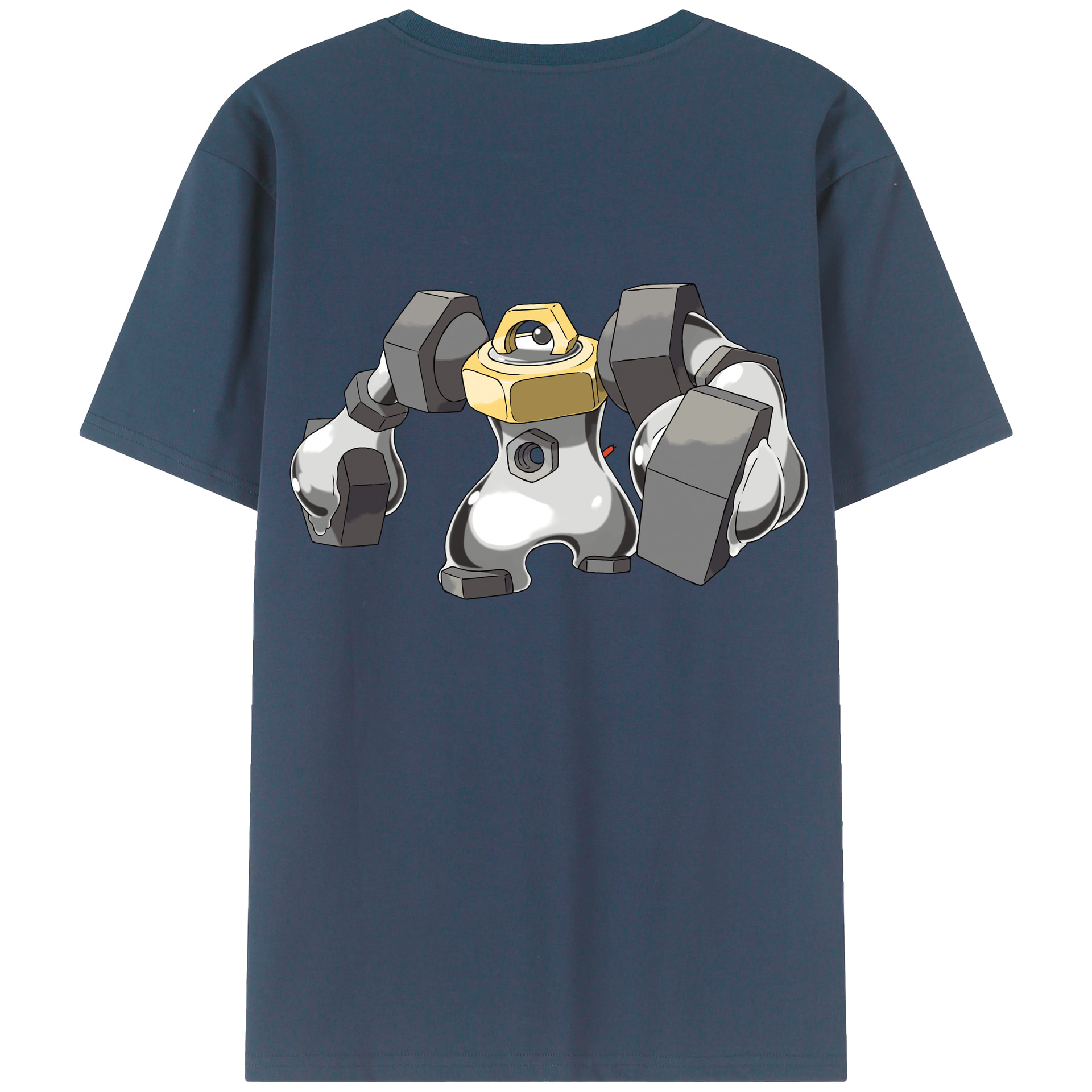 （画像用） ポケットモンスター Pokémon 綿100％ メンズ半袖Tシャツ（バックプリント） 通気性