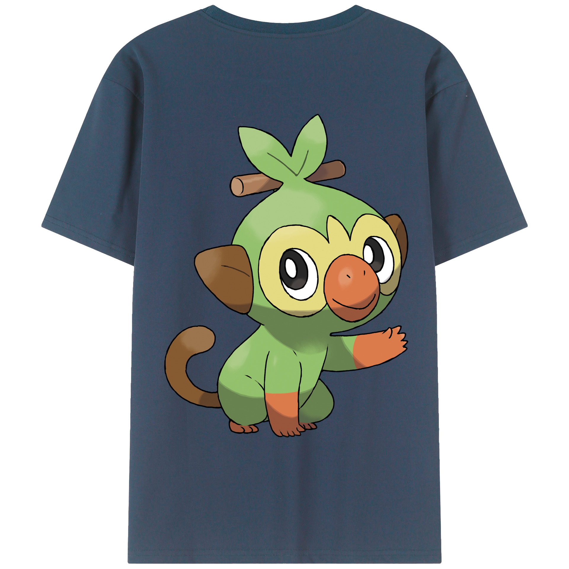 （画像用） ポケットモンスター Pokémon 綿100％ メンズ半袖Tシャツ（バックプリント） 通気性