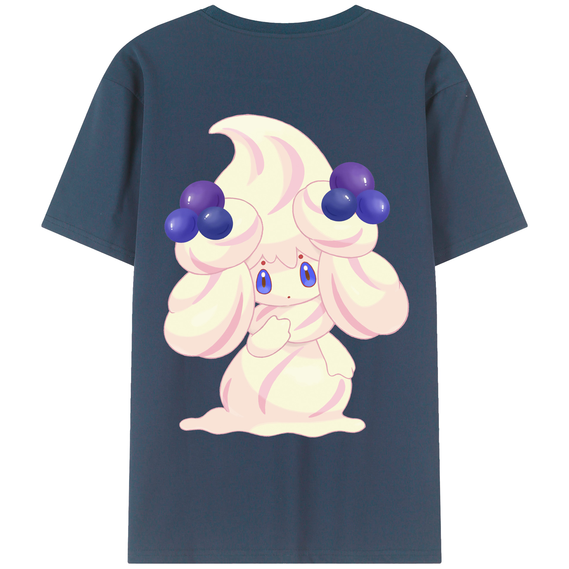 （画像用） ポケットモンスター Pokémon 綿100％ メンズ半袖Tシャツ（バックプリント） 通気性