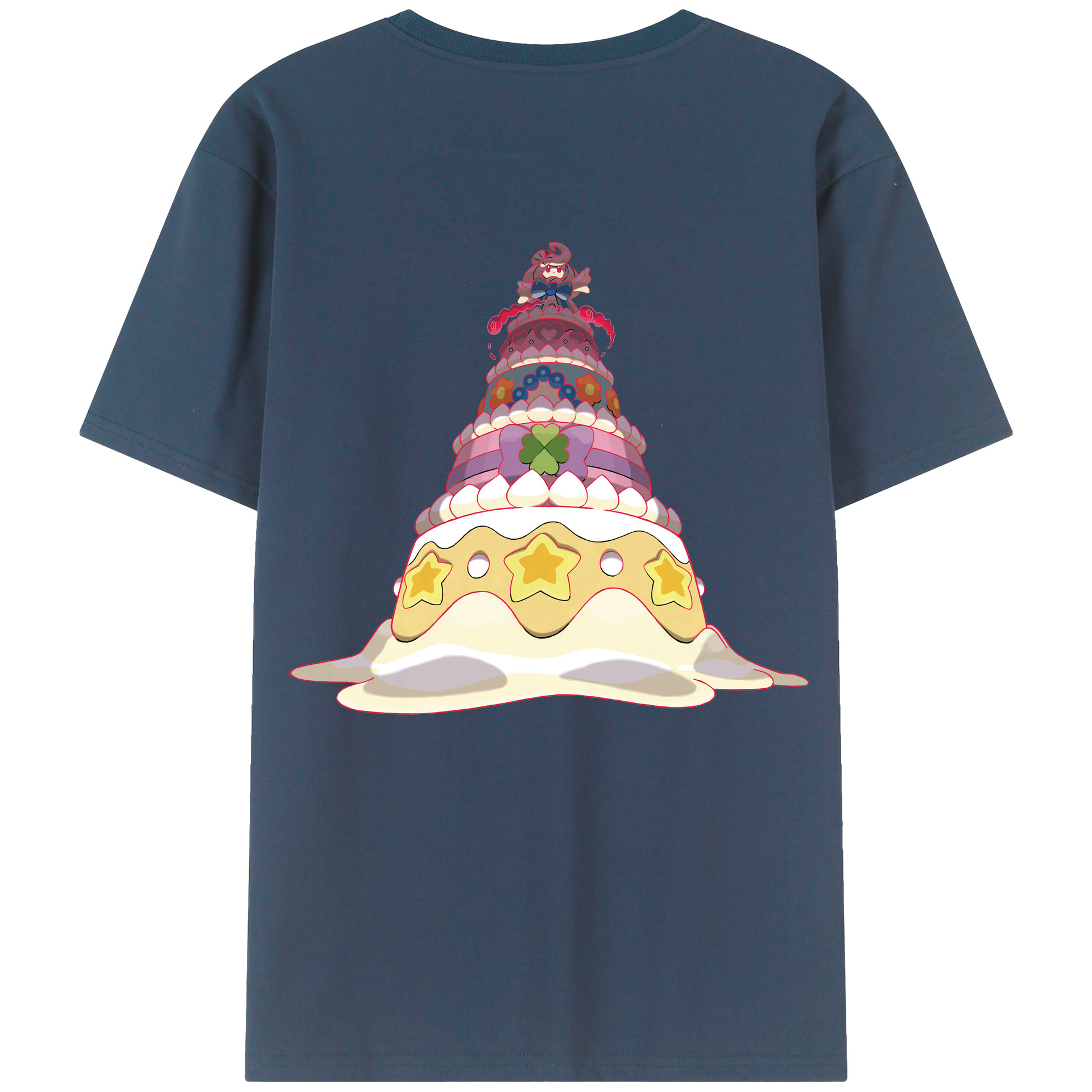 （画像用） ポケットモンスター Pokémon 綿100％ メンズ半袖Tシャツ（バックプリント） 通気性