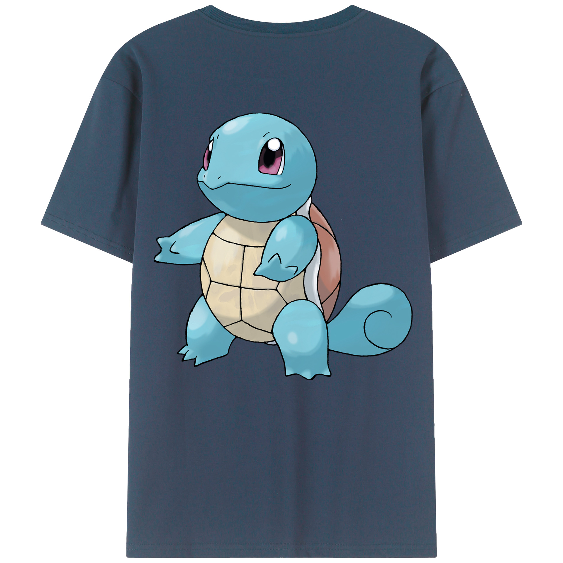 （画像用） ポケットモンスター Pokémon 綿100％ メンズ半袖Tシャツ（バックプリント） 通気性