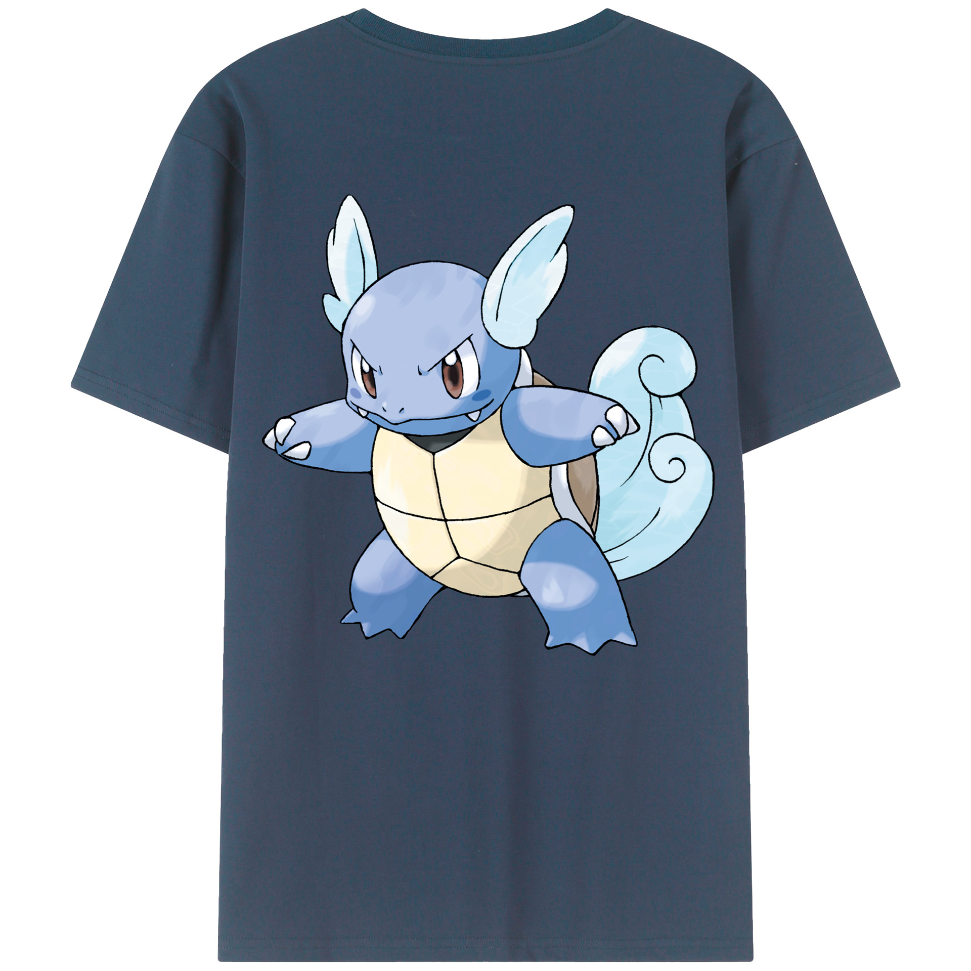 （画像用） ポケットモンスター Pokémon 綿100％ メンズ半袖Tシャツ（バックプリント） 通気性